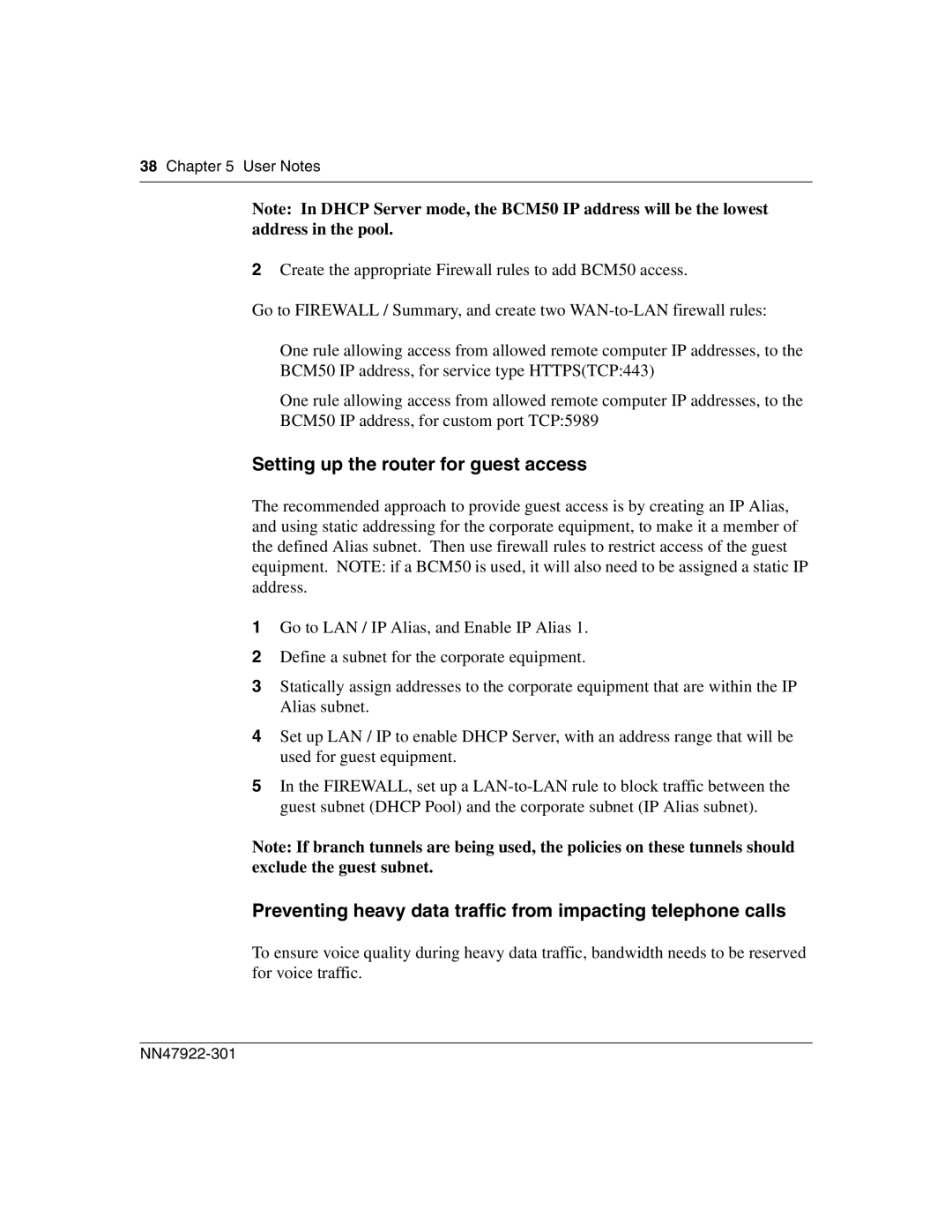 Nortel Networks BSR222 manual Setting up the router for guest access 