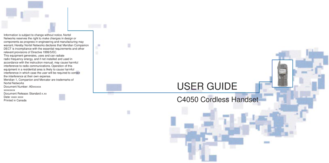 Nortel Networks C4050 instruction manual User Guide 