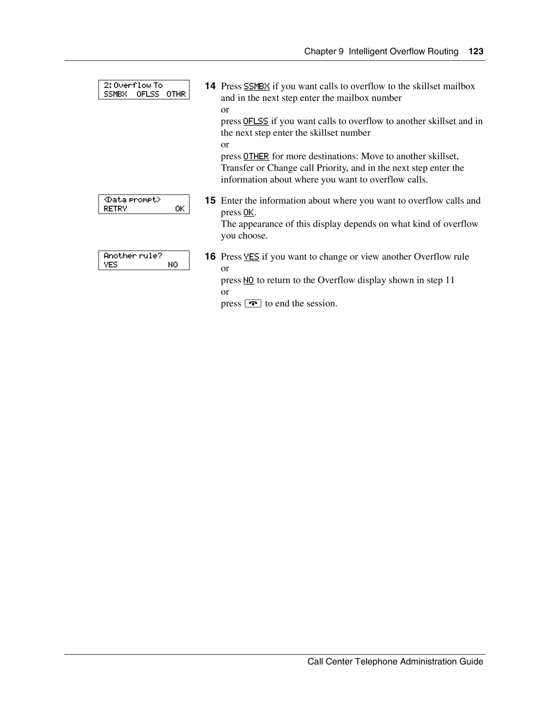 Nortel Networks Call Center Telephone manual Ssmbx Oflss Othr 