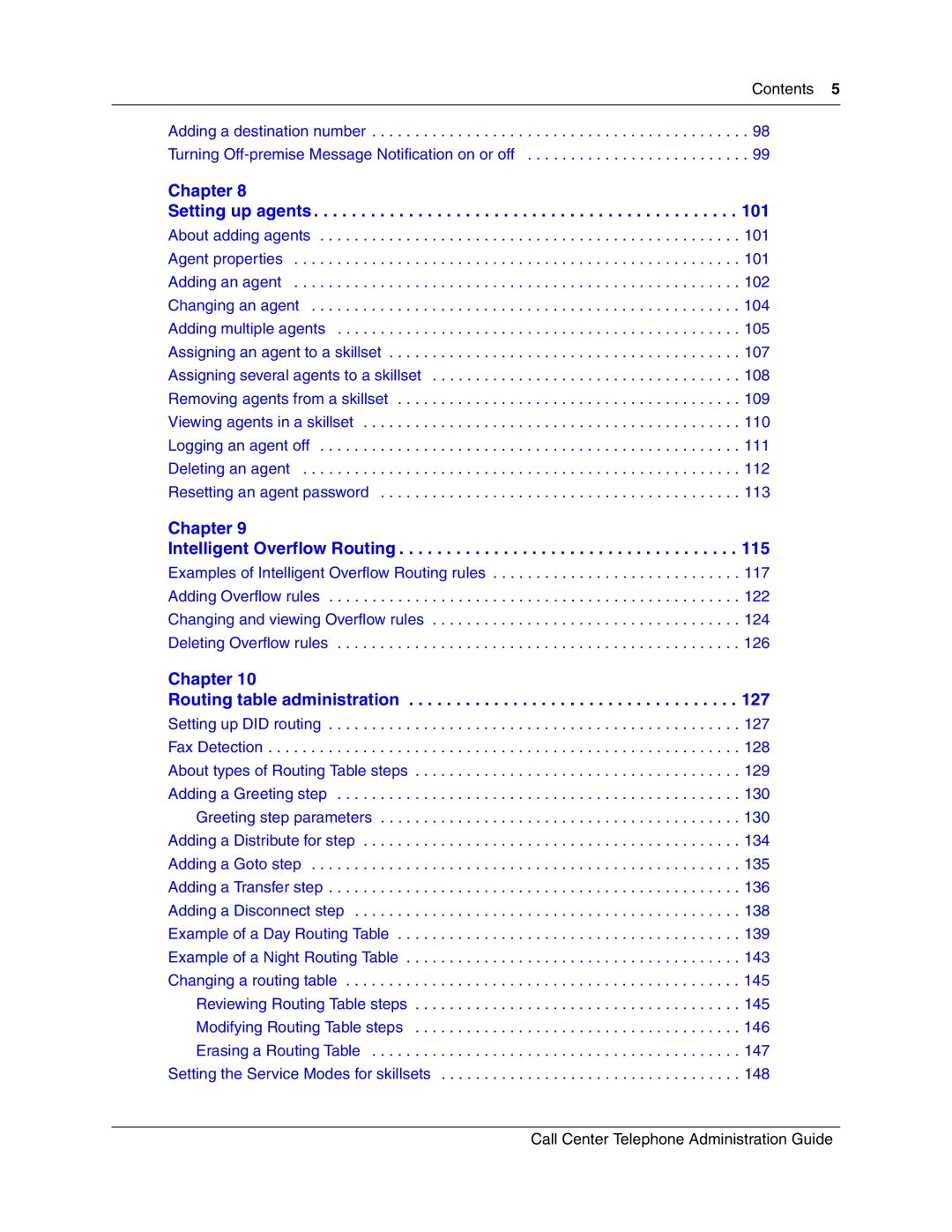 Nortel Networks Call Center Telephone manual Chapter Setting up agents 