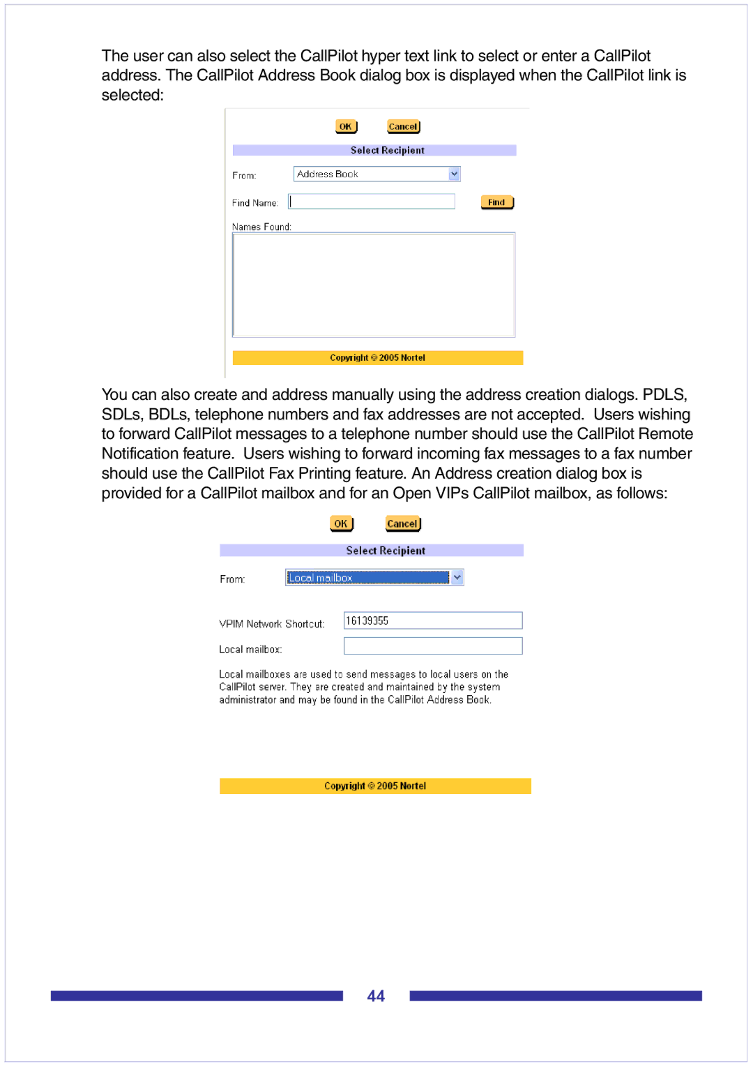 Nortel Networks CallPilot Desktop Messaging manual 