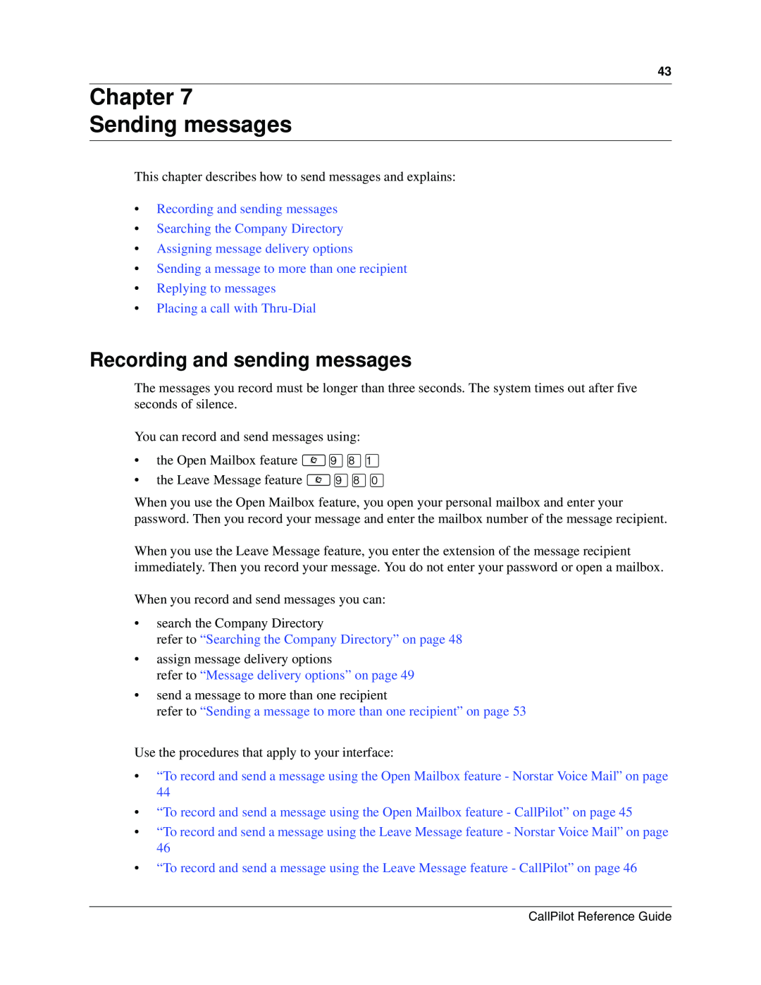 Nortel Networks CallPilot Chapter Sending messages, Recording and sending messages, Assigning message delivery options 