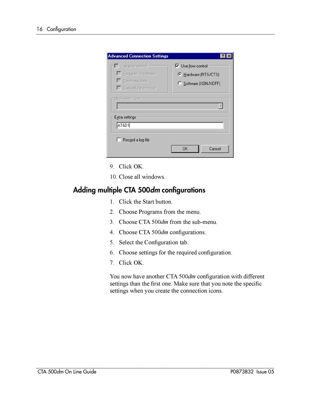 Nortel Networks manual Adding multiple CTA 500dm conﬁgurations 