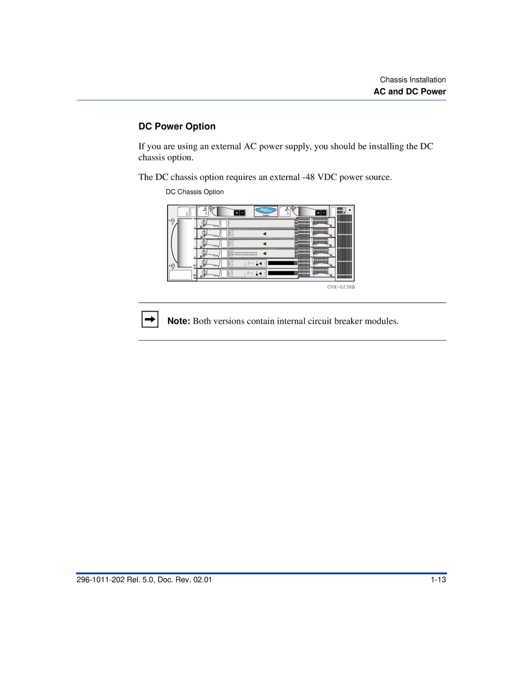 Nortel Networks CVX 600 manual DC Power Option 