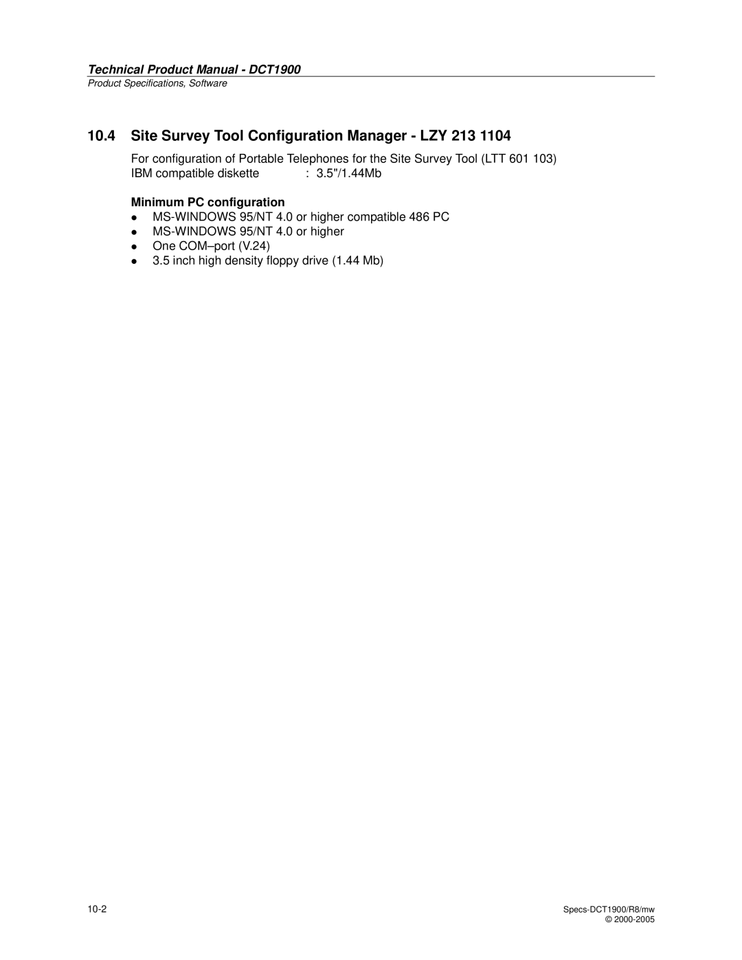 Nortel Networks DCT1900 manual Site Survey Tool Configuration Manager LZY 213 