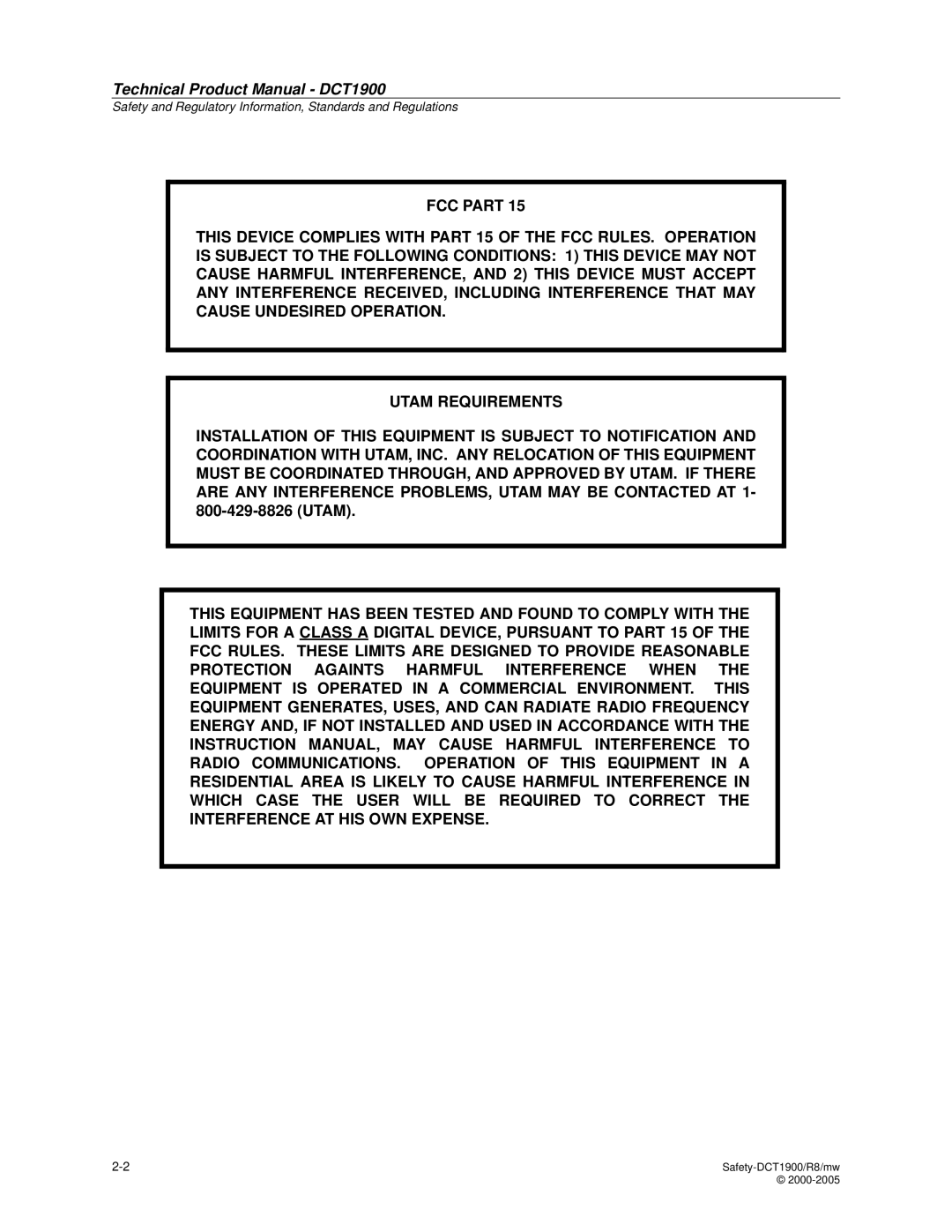 Nortel Networks manual Technical Product Manual DCT1900 