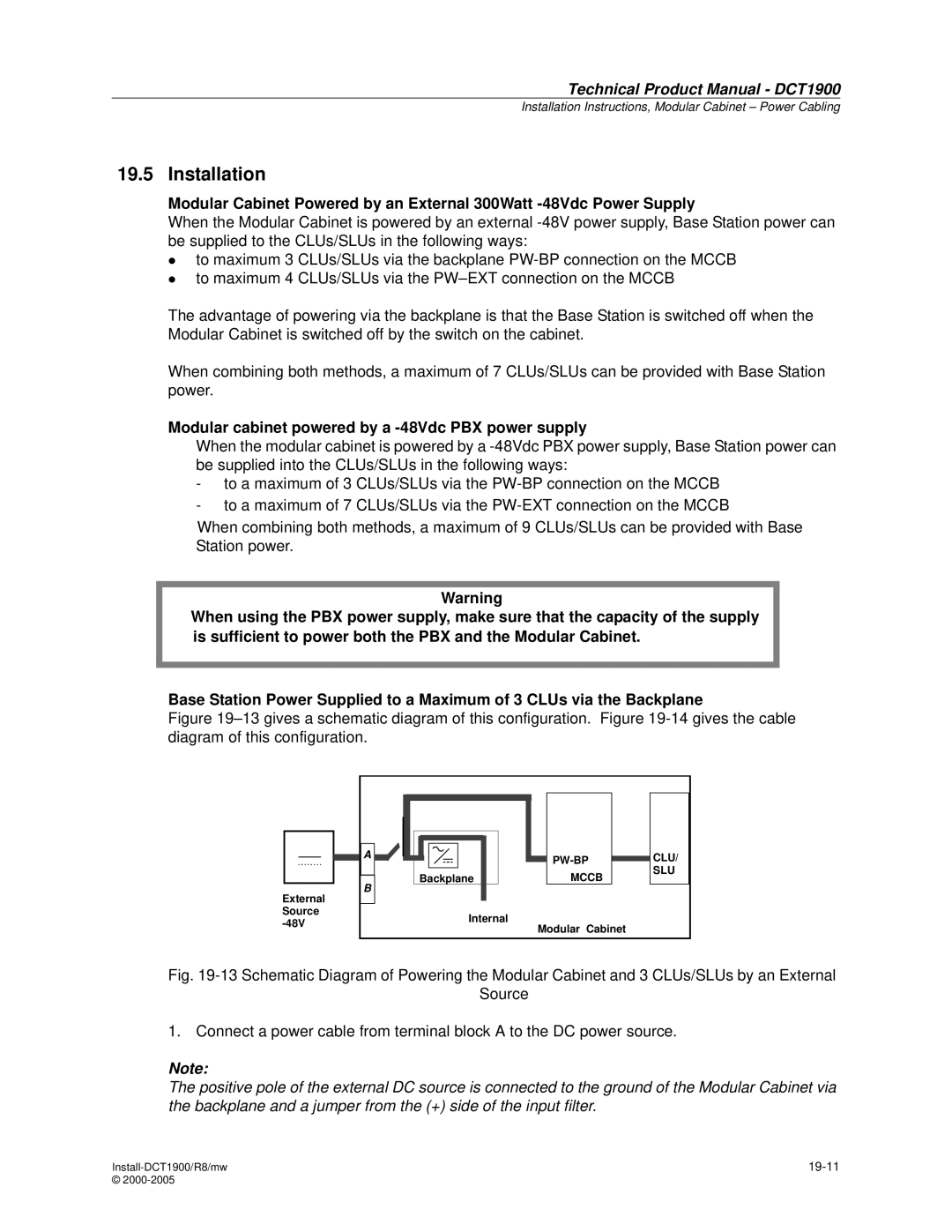 Nortel Networks DCT1900 manual 19-11 