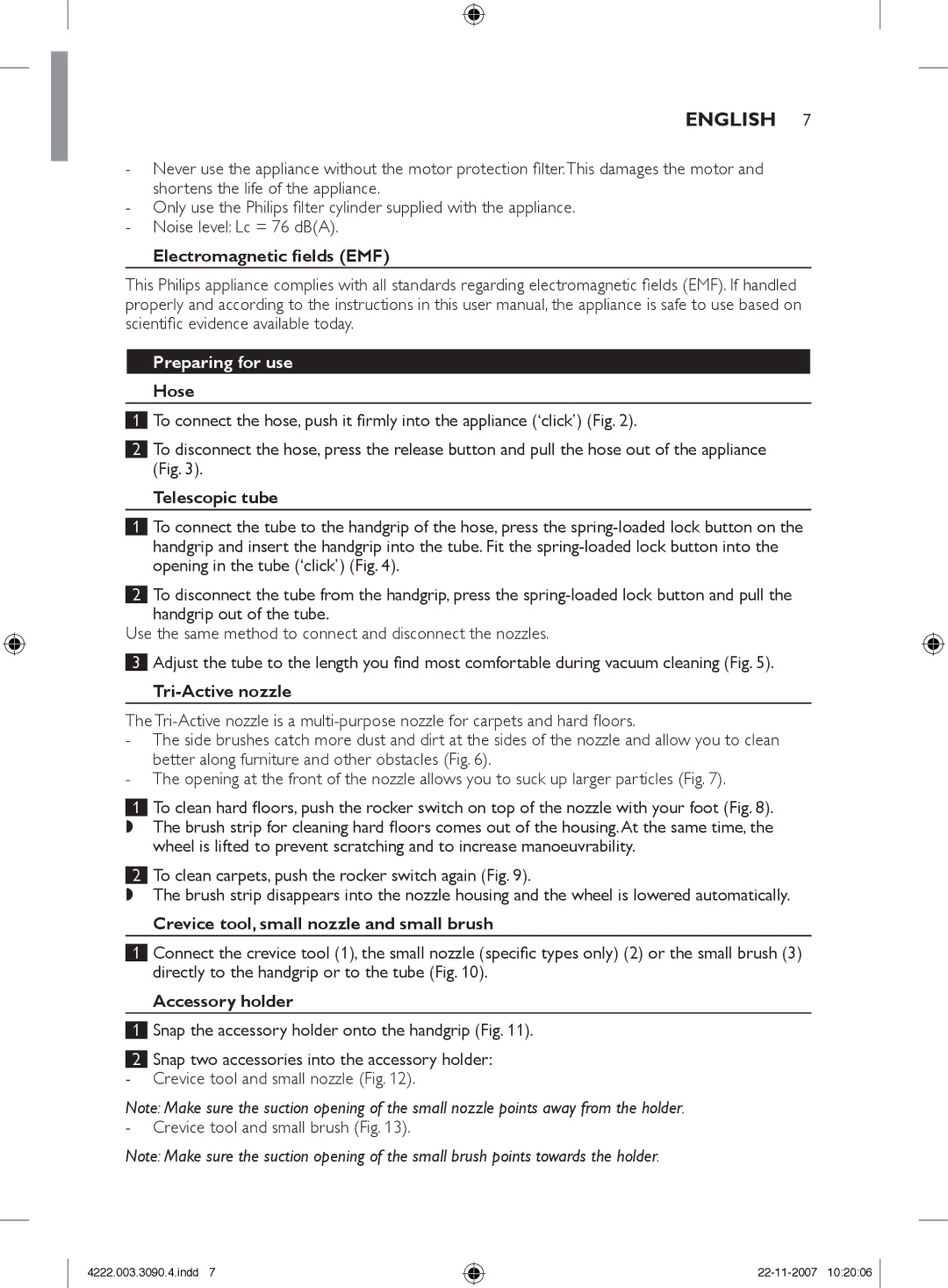 Nortel Networks FC9219 - FC9200 manual English, Preparing for use 