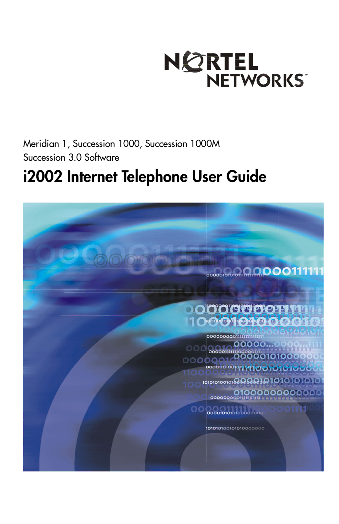 Nortel Networks i2002 manual I2002 Internet Telephone User Guide 