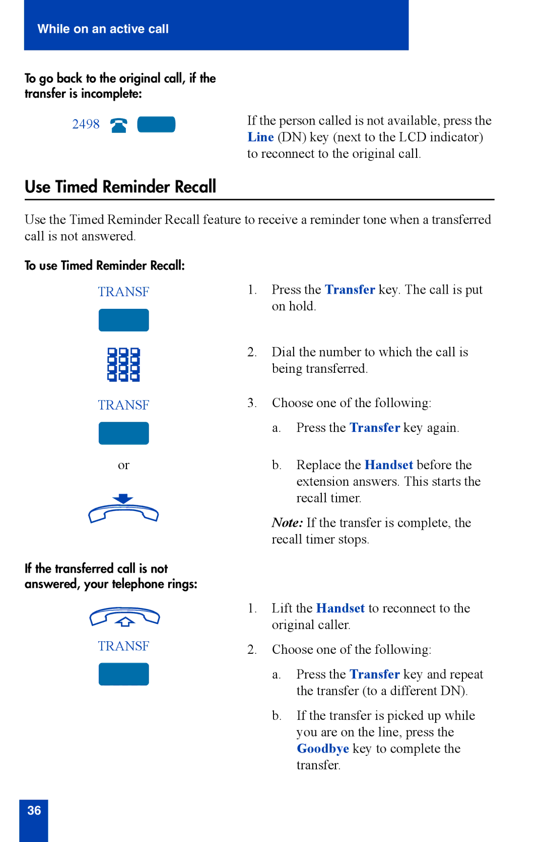 Nortel Networks i2002 manual Use Timed Reminder Recall 