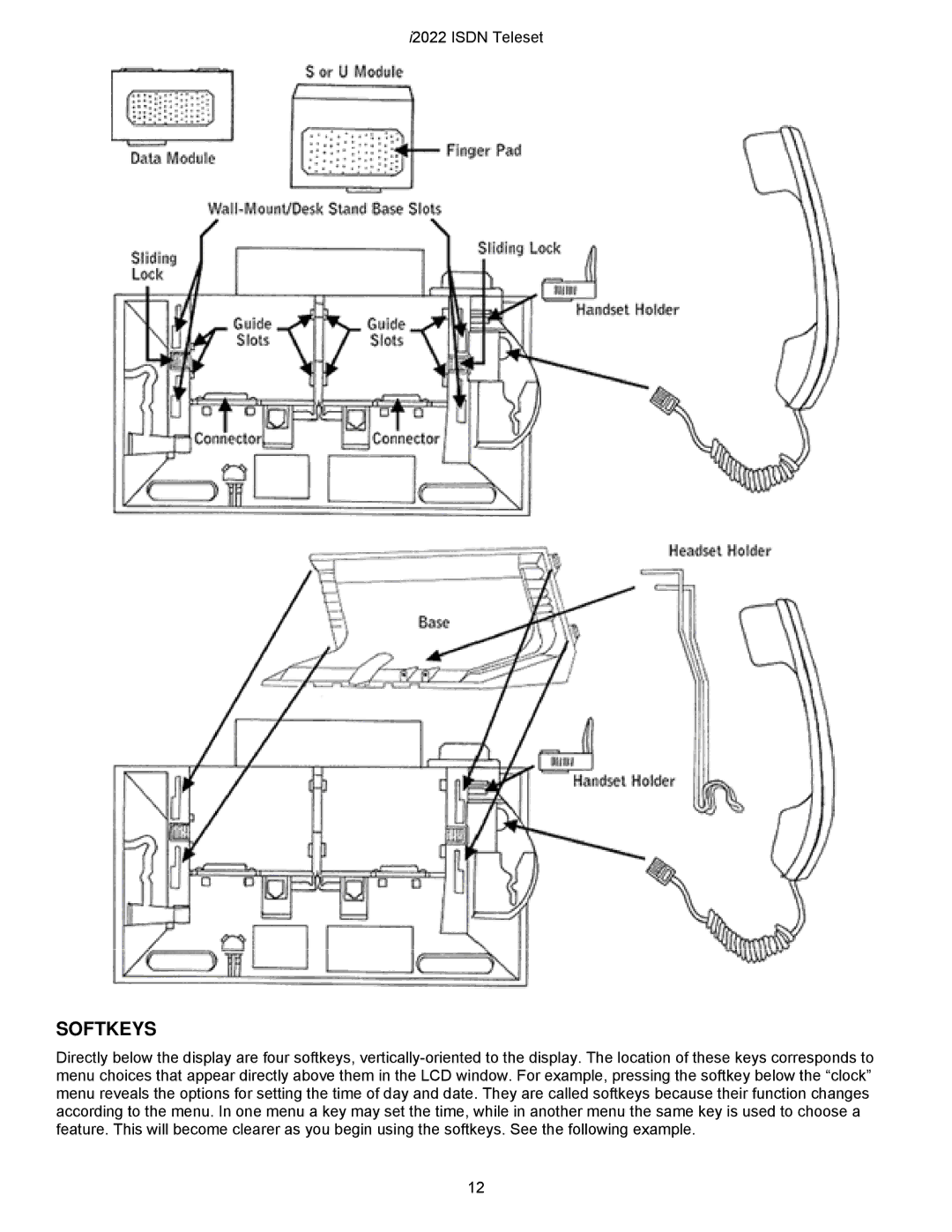 Nortel Networks i2022 Series manual Softkeys 