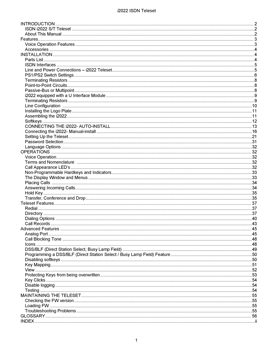 Nortel Networks i2022 Series manual Introduction 