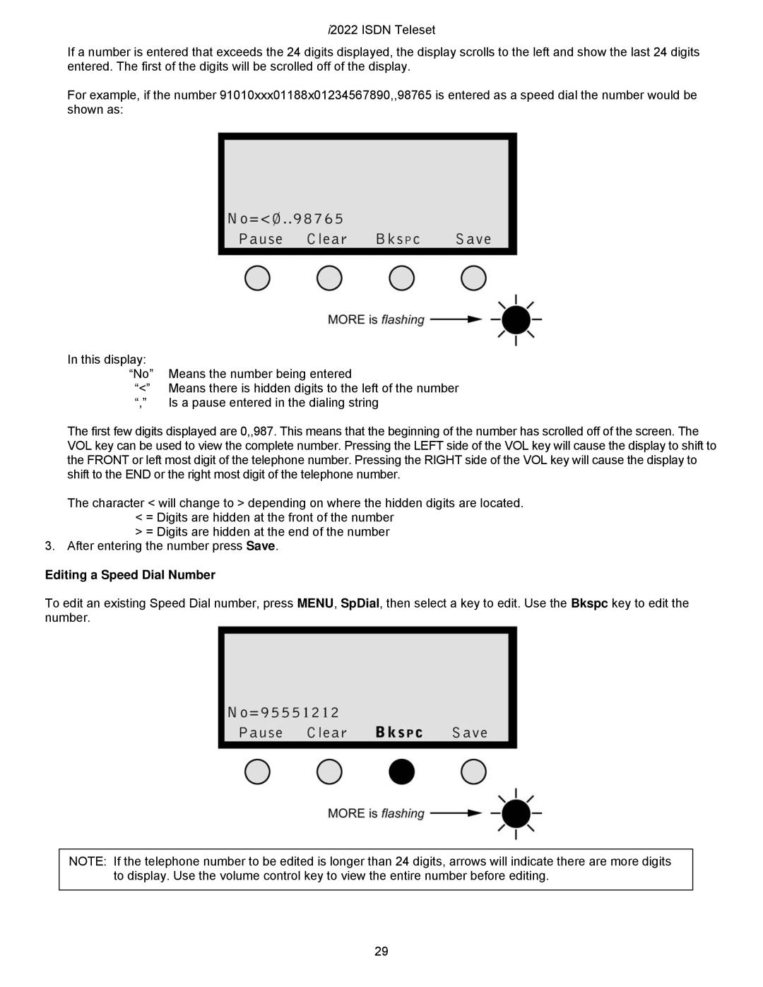 Nortel Networks i2022 Series manual Editing a Speed Dial Number 