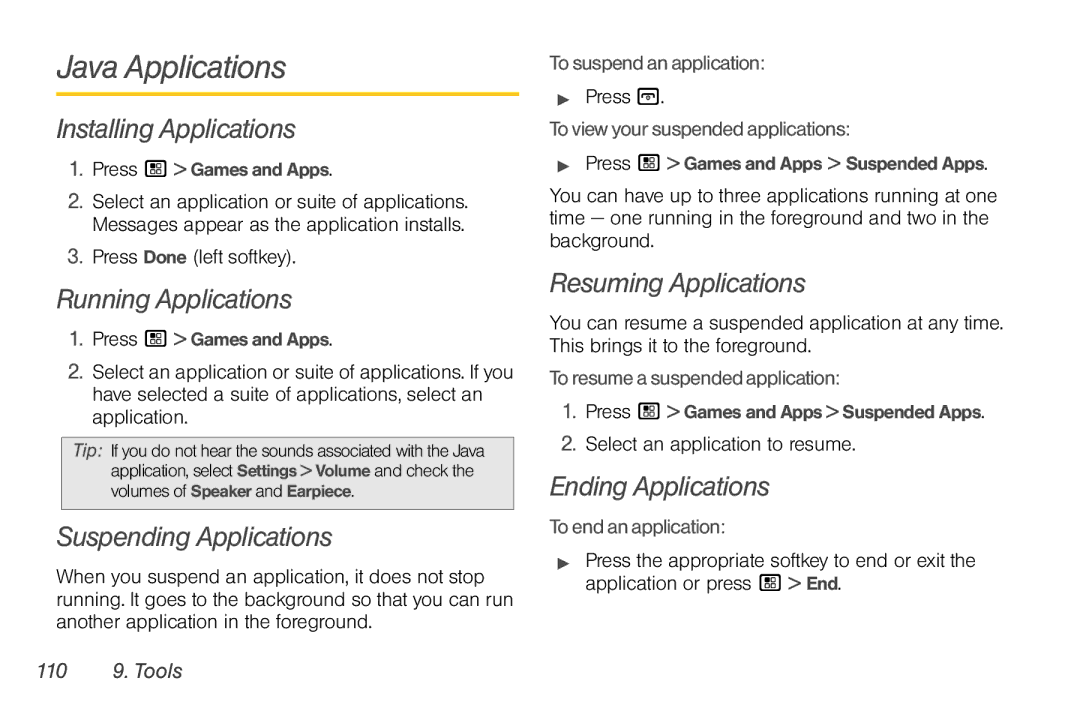 Nortel Networks I680 manual Java Applications 