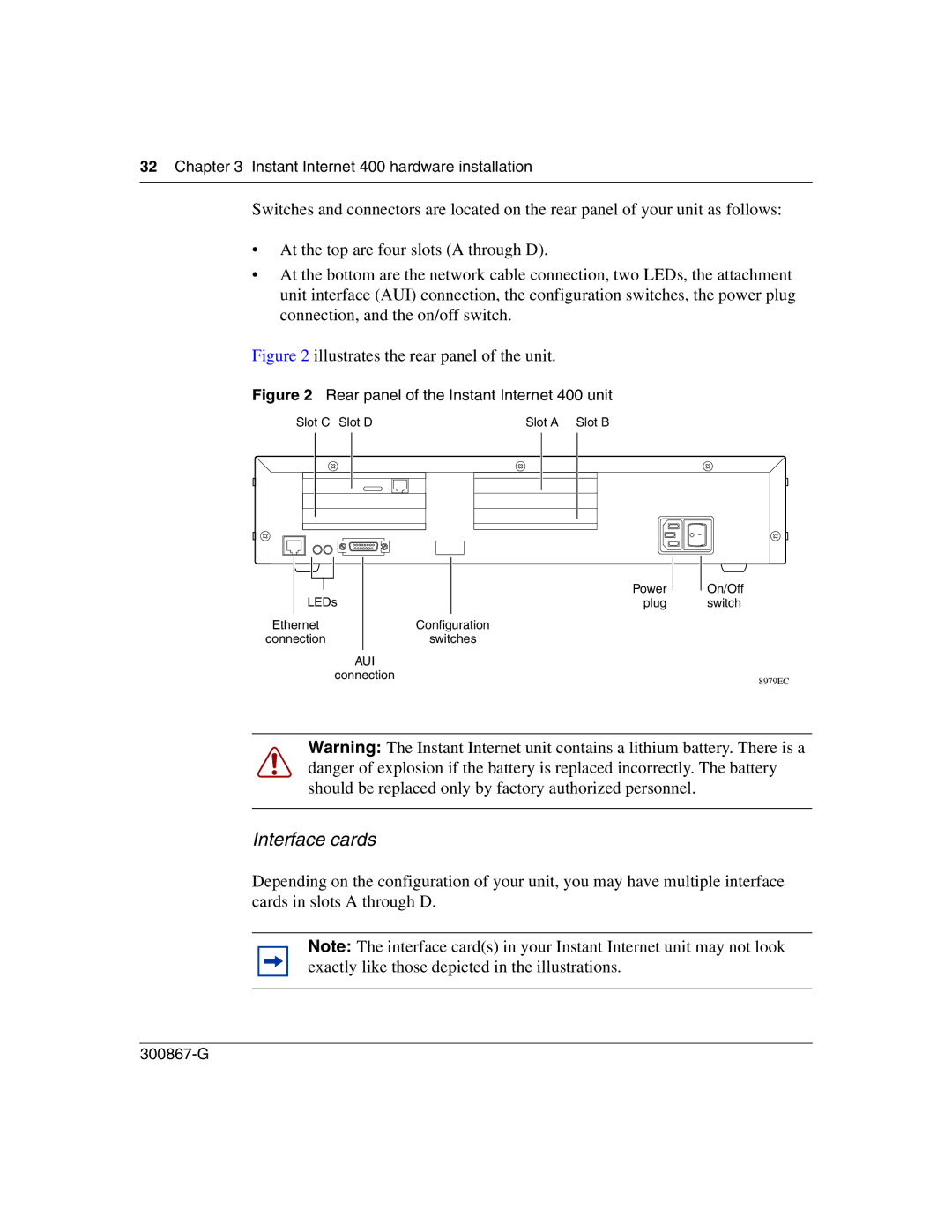 Nortel Networks Instant Internet 400 Unit manual Instant Internet 400 hardware installation 