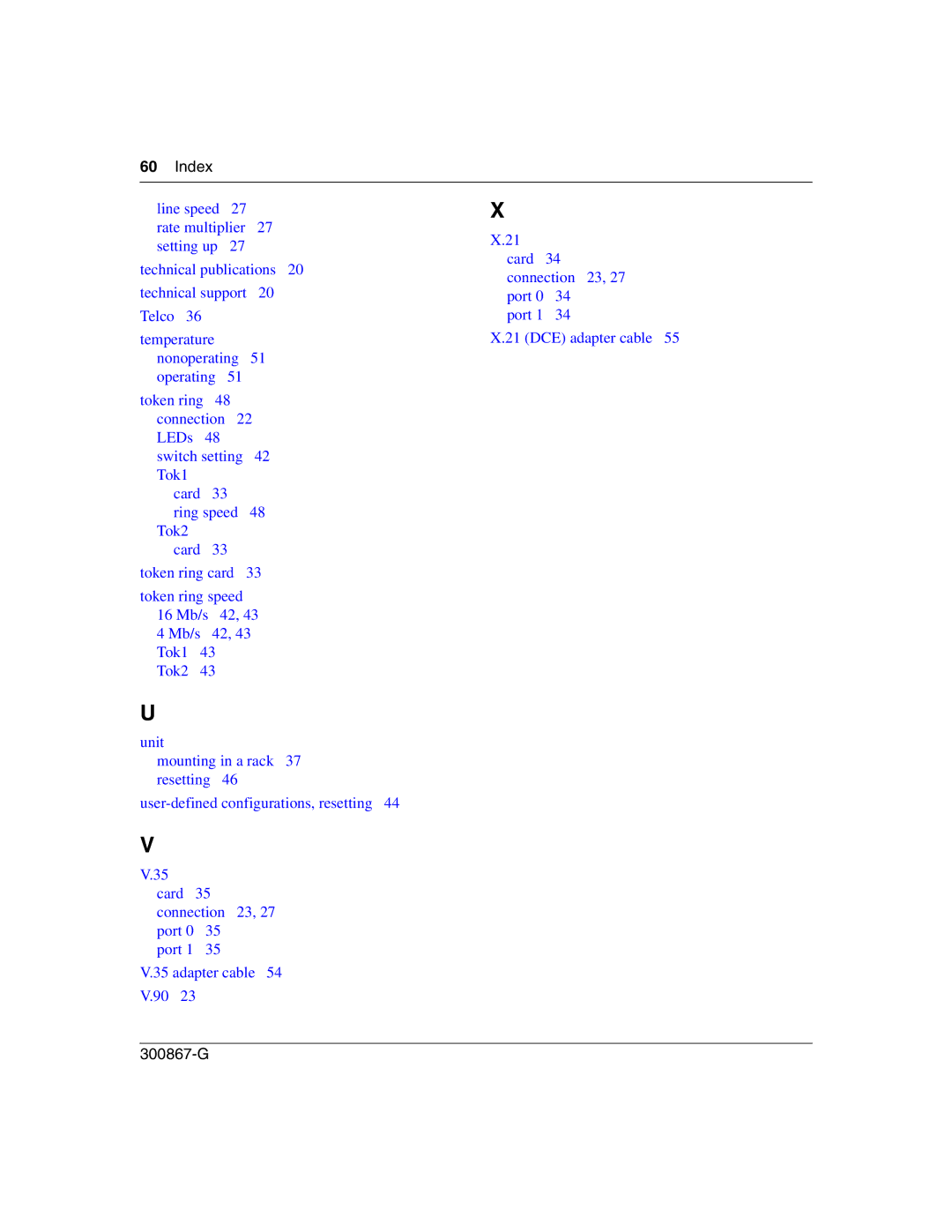 Nortel Networks Instant Internet 400 Unit manual Index 