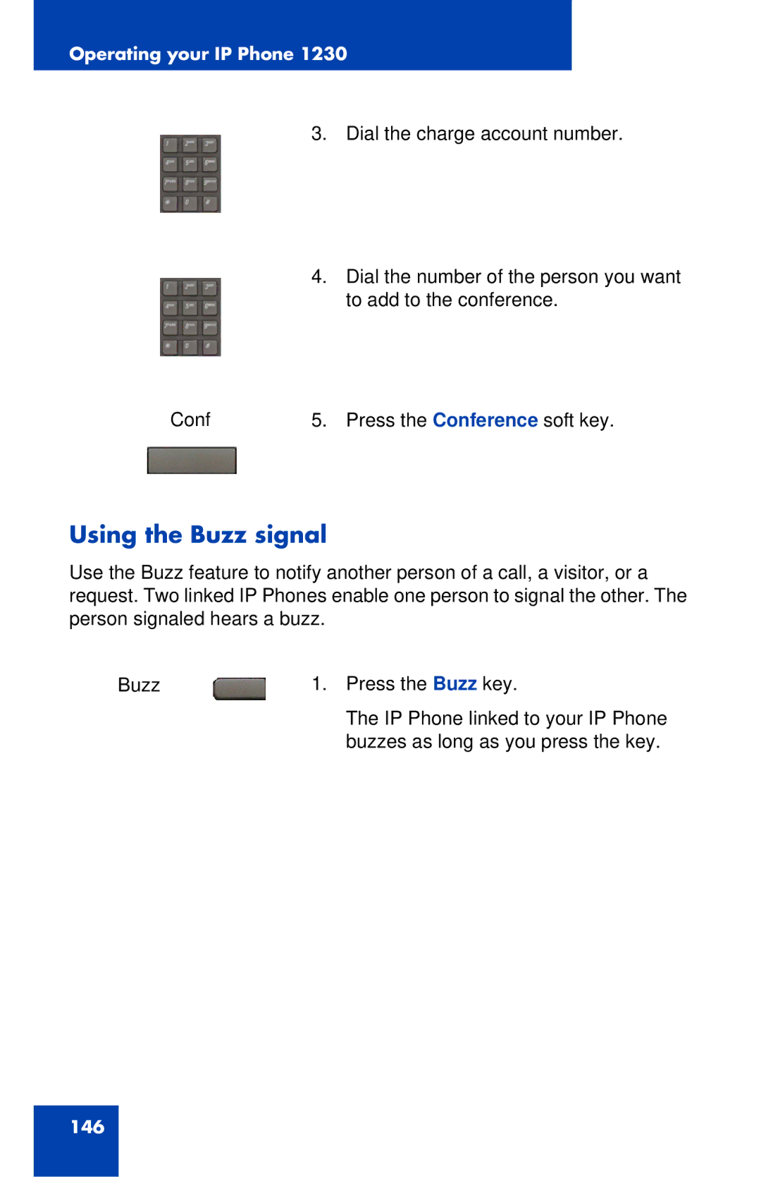 Nortel Networks IP Phone 1230 manual Using the Buzz signal 