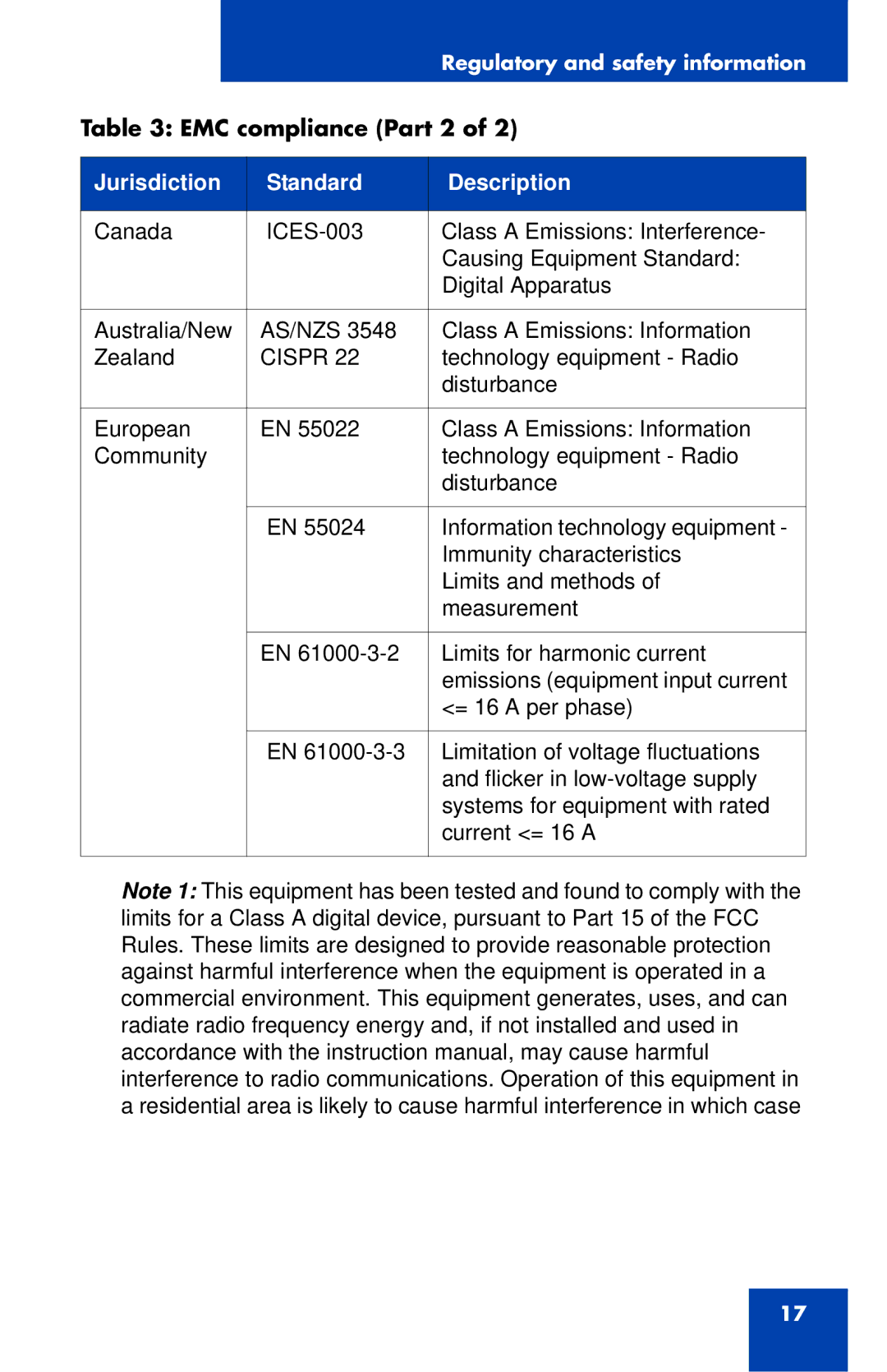 Nortel Networks IP Phone 1230 manual EMC compliance Part 2 