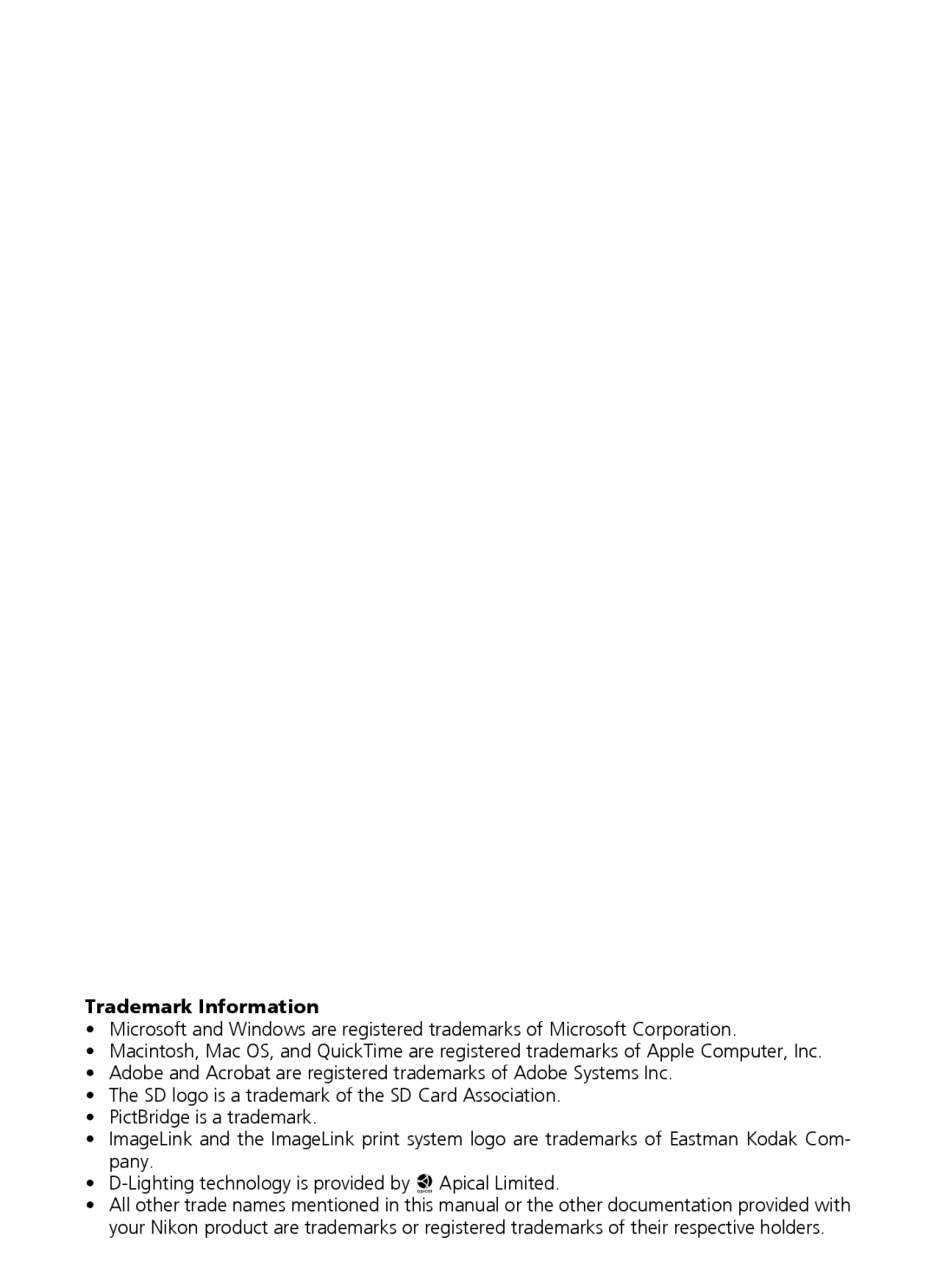 Nortel Networks L12 user manual Trademark Information 