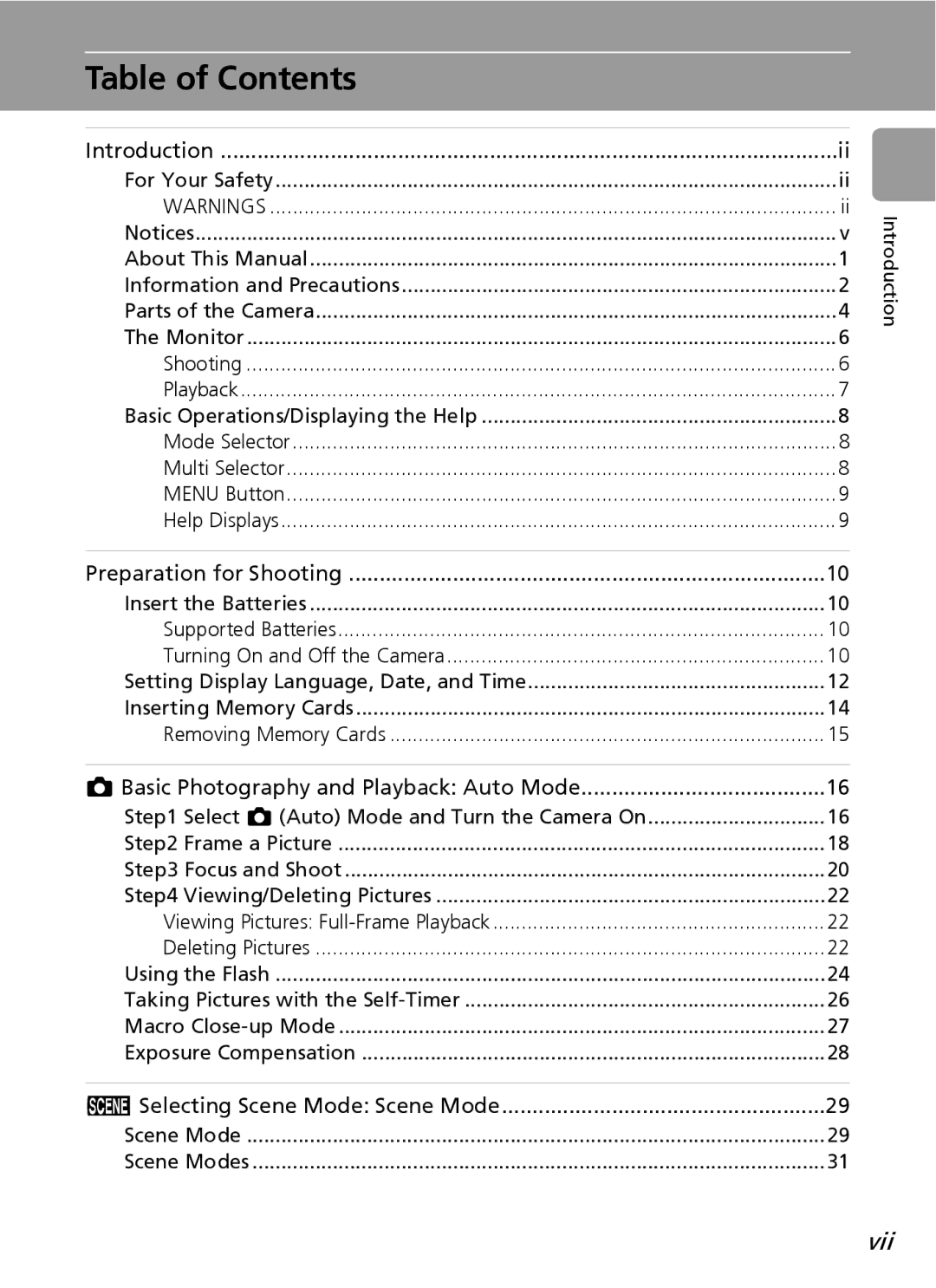 Nortel Networks L12 user manual Table of Contents 