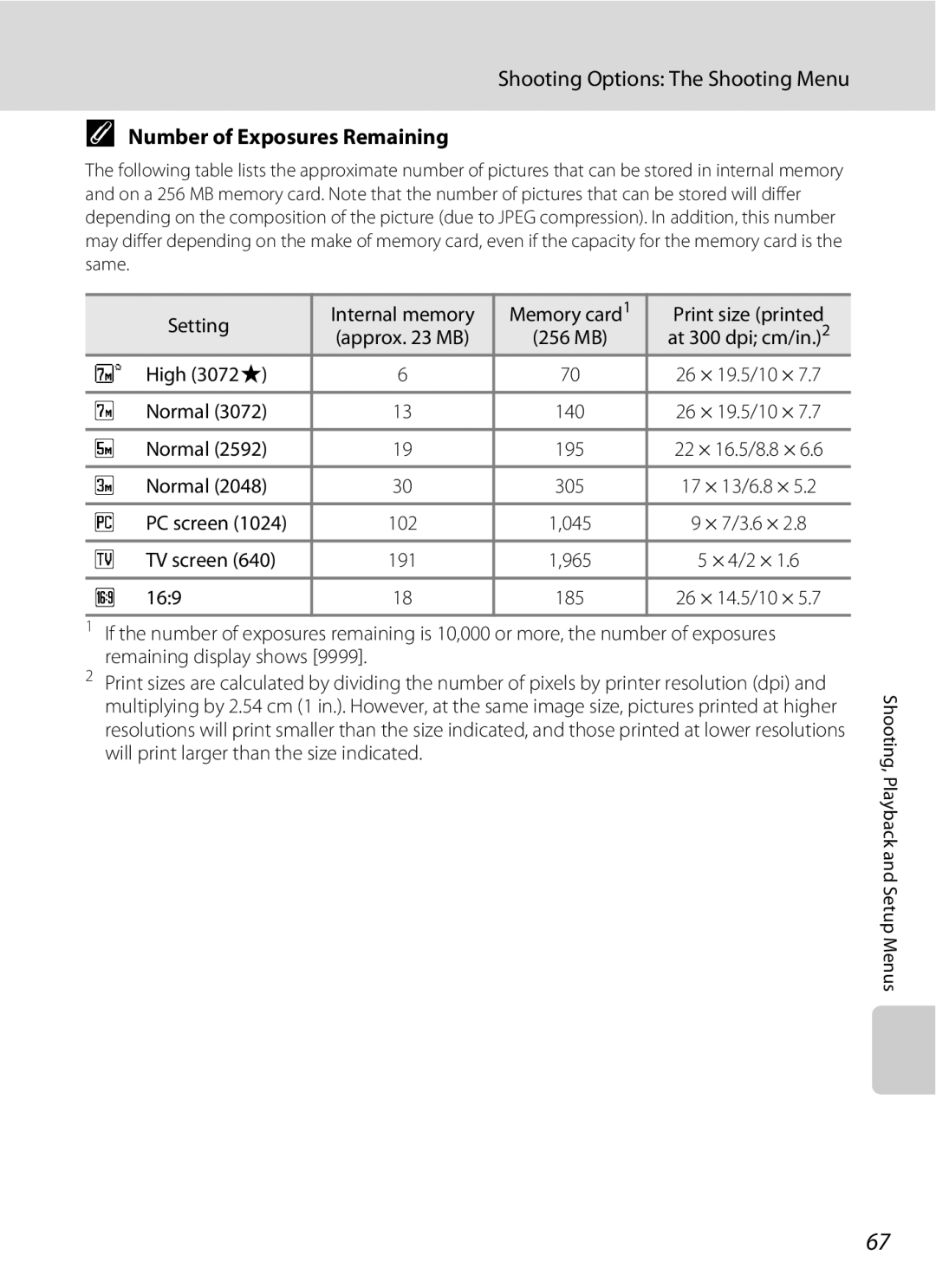 Nortel Networks L14 user manual Number of Exposures Remaining 