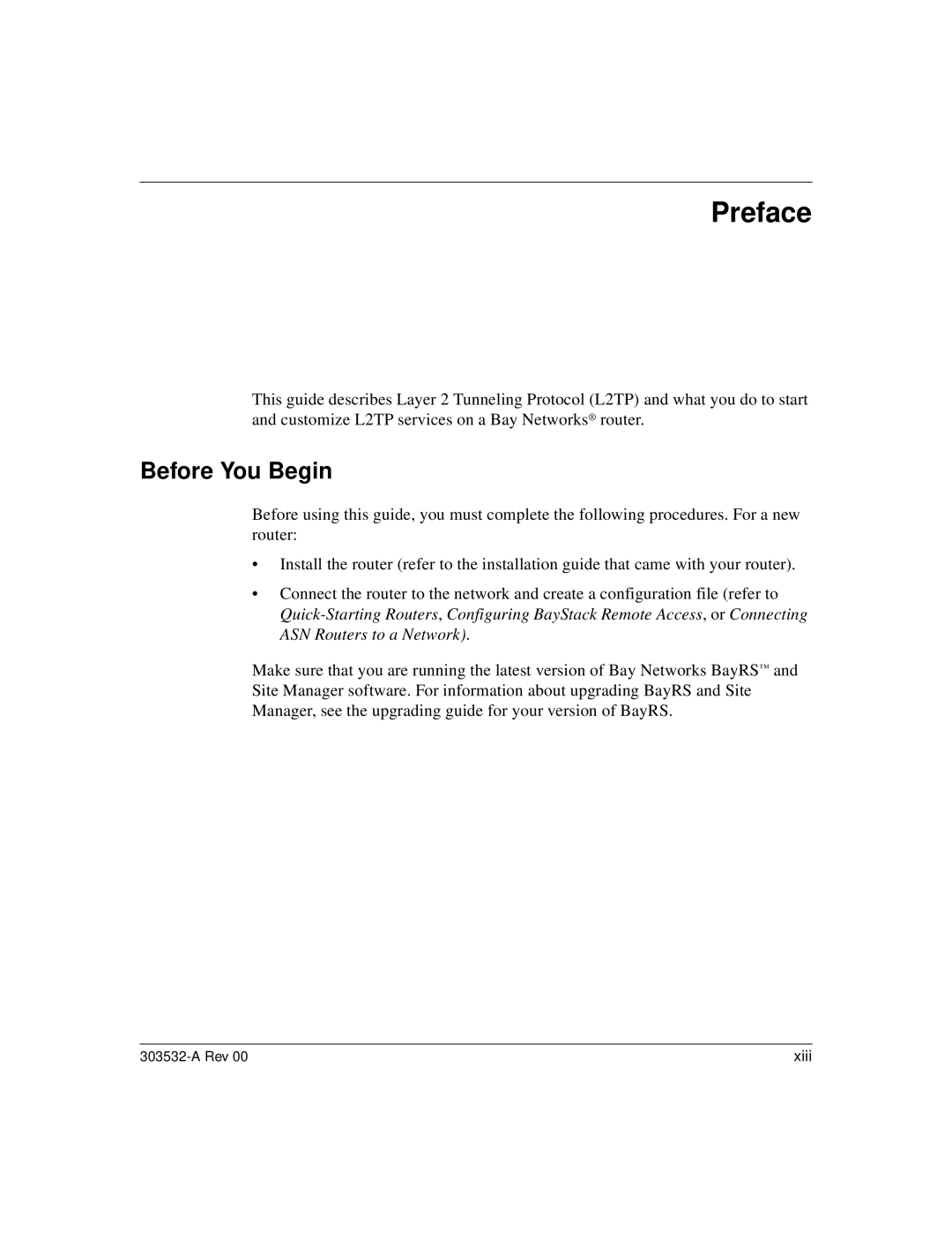 Nortel Networks L2TP manual Preface, Before You Begin 