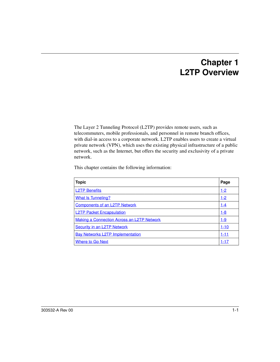 Nortel Networks manual Chapter L2TP Overview, Topic 