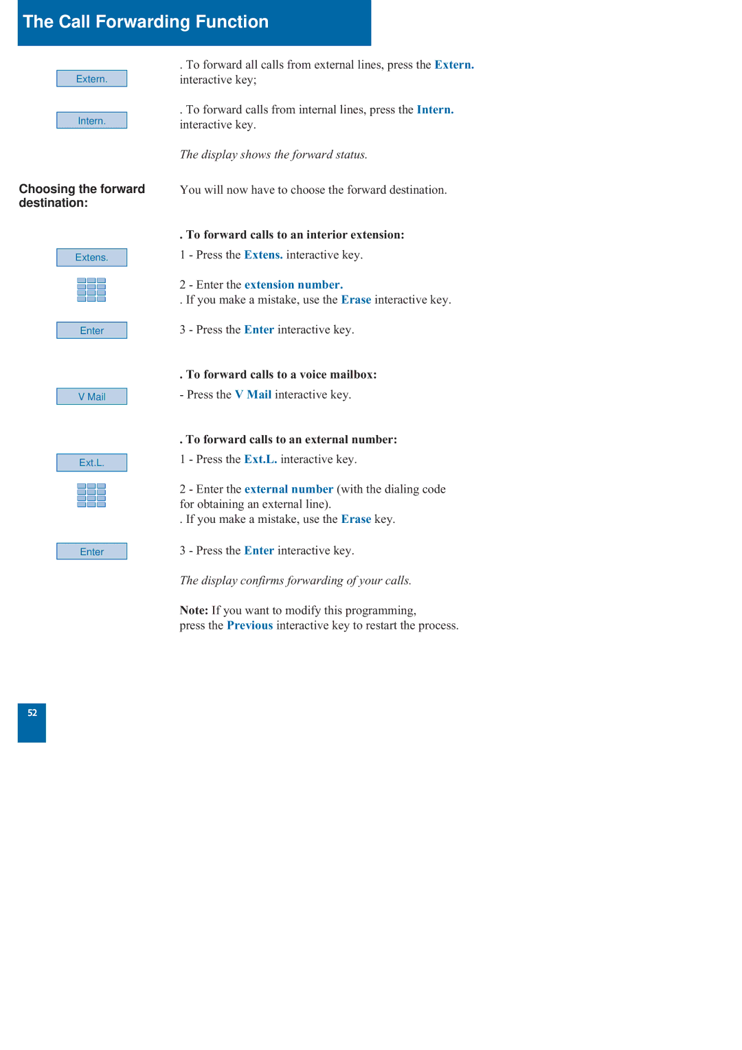 Nortel Networks M760 manual Choosing the forward destination, Display shows the forward status, Enter the extension number 