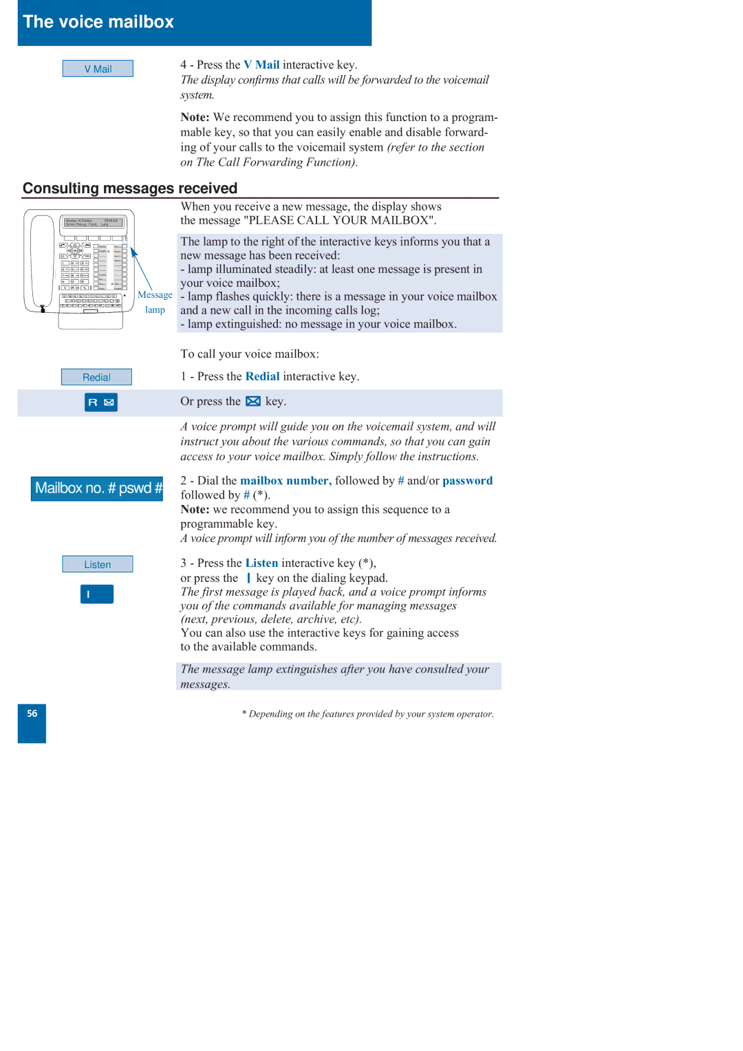 Nortel Networks M760 manual Consulting messages received 