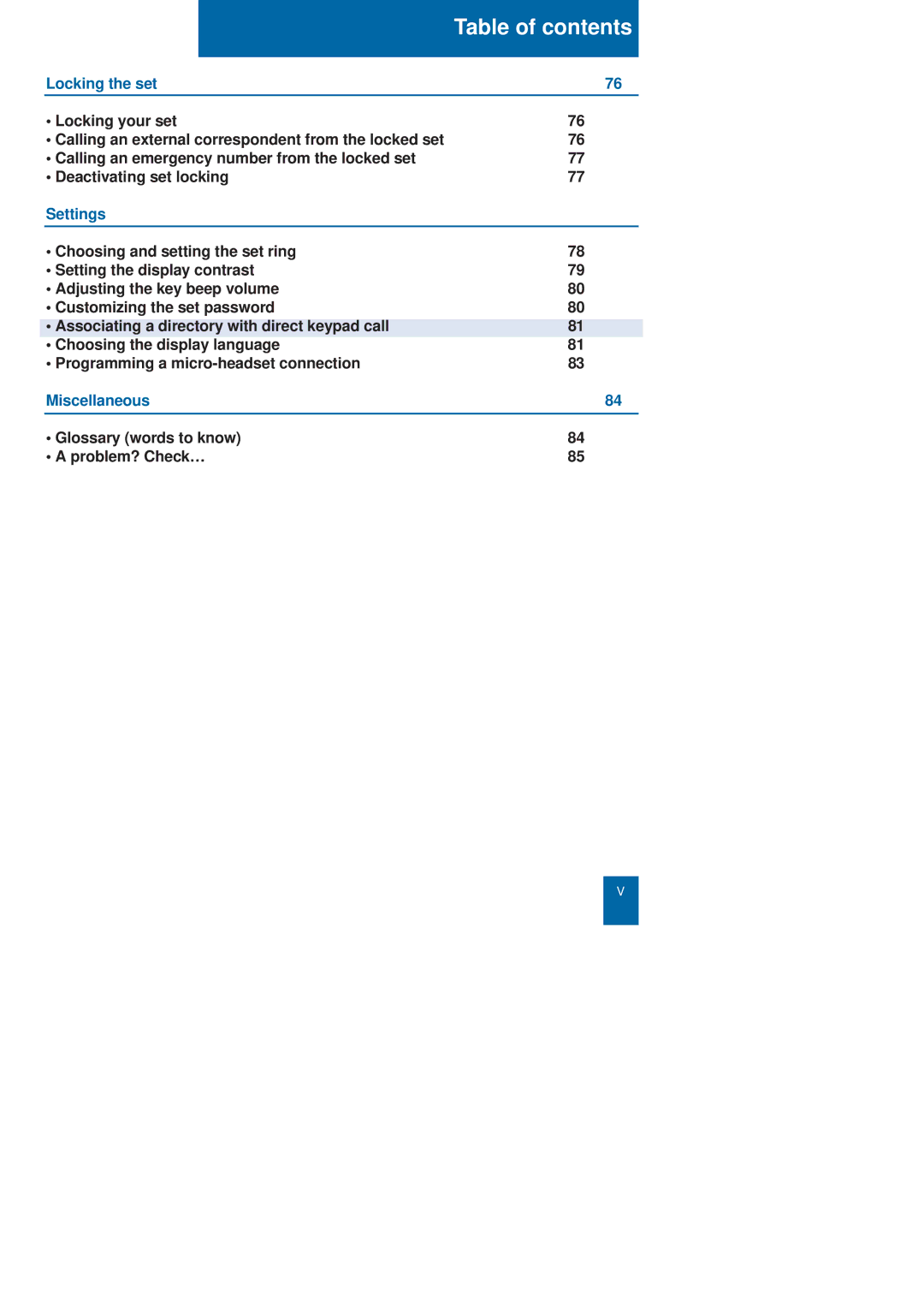 Nortel Networks M760 manual Table of contents 