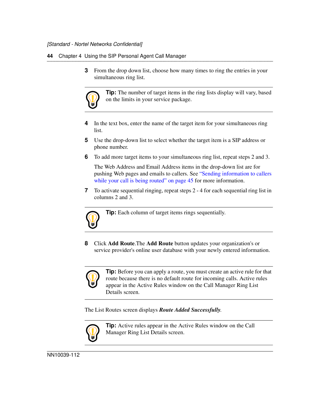 Nortel Networks MCP1.1 FP1 (2.02) manual Standard Nortel Networks Confidential 