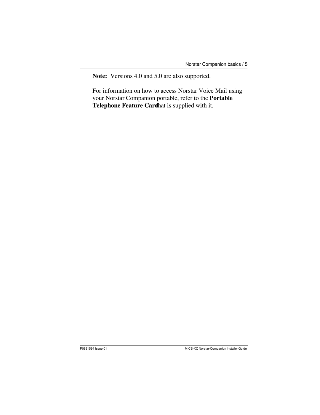 Nortel Networks MICS-XC manual Norstar Companion basics 