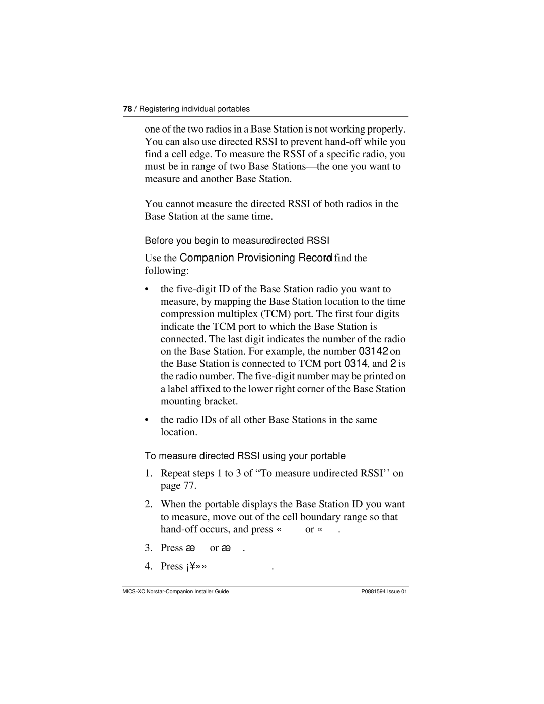 Nortel Networks MICS-XC manual Use the Companion Provisioning Record to find the following 