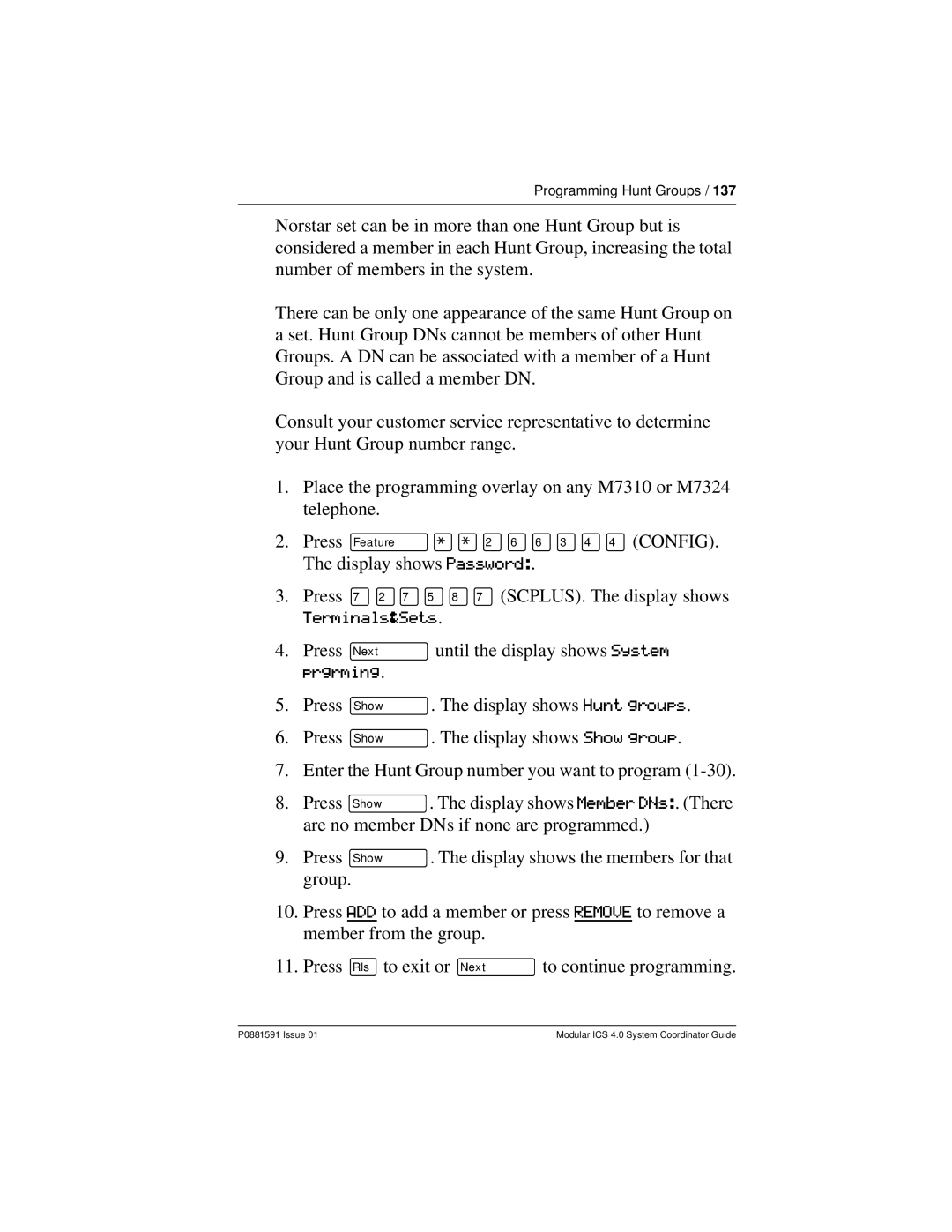 Nortel Networks Modular ICS 4.0 manual Terminals&Sets 