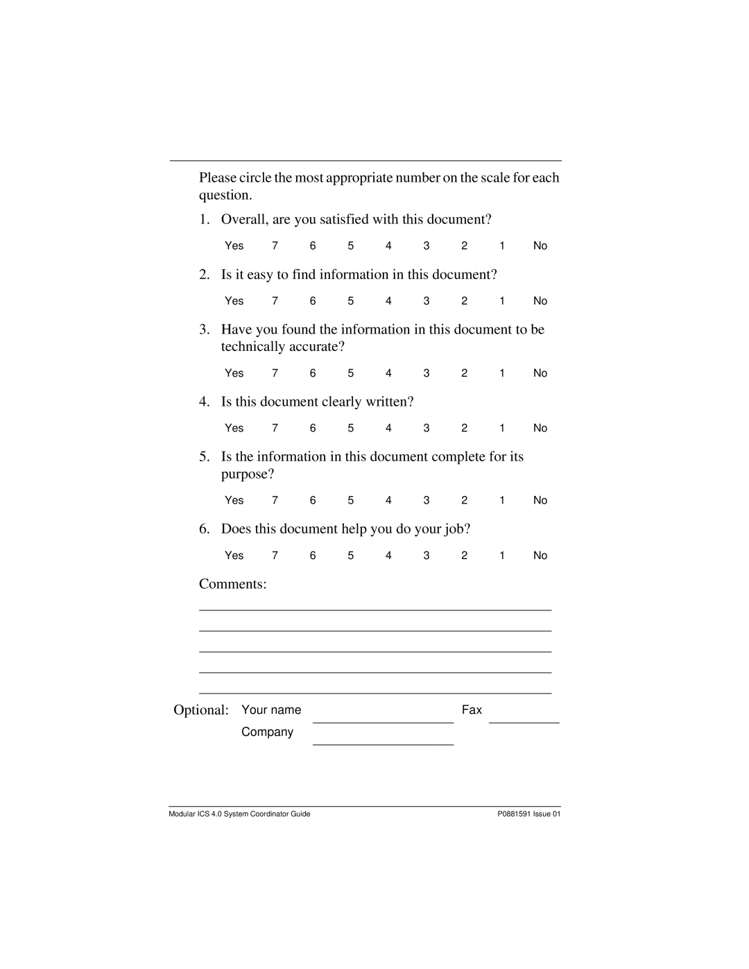 Nortel Networks Modular ICS 4.0 manual Is it easy to find information in this document? 