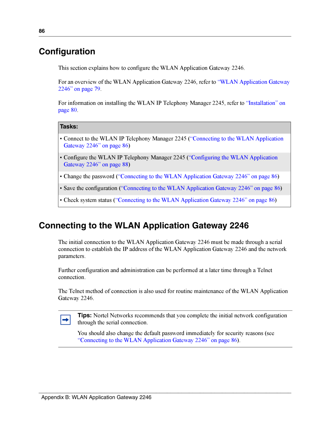 Nortel Networks MOG7xx, MOG6xx manual Configuration, Connecting to the Wlan Application Gateway 