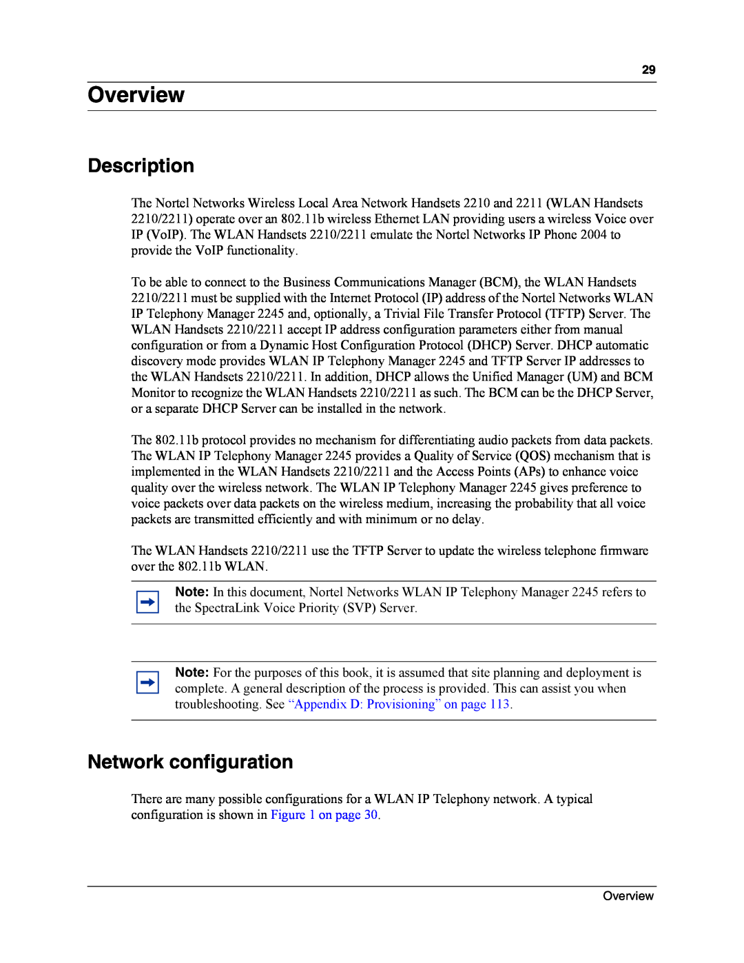 Nortel Networks MOG6xx, MOG7xx manual Overview, Description, Network configuration 
