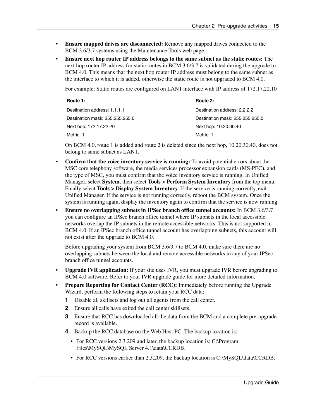 Nortel Networks n0060597 manual Route 