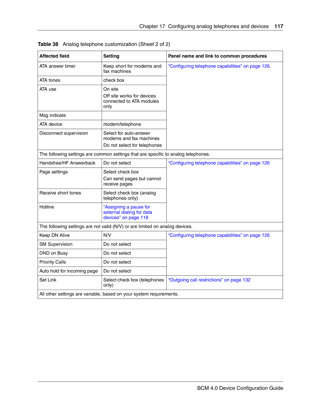 Nortel Networks N0060600 manual Assigning a pause for External dialing for data Devices on 