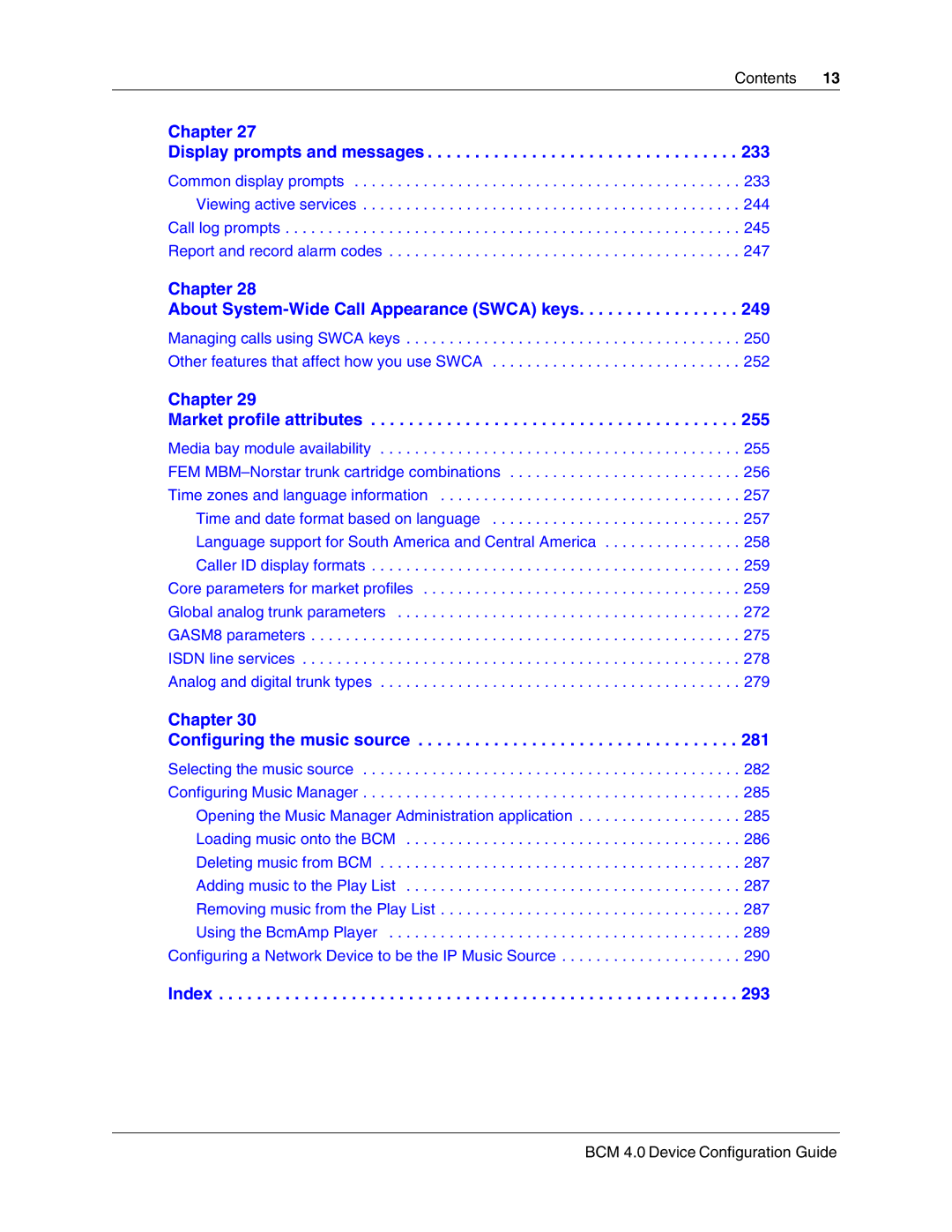 Nortel Networks N0060600 manual Chapter About System-Wide Call Appearance Swca keys 