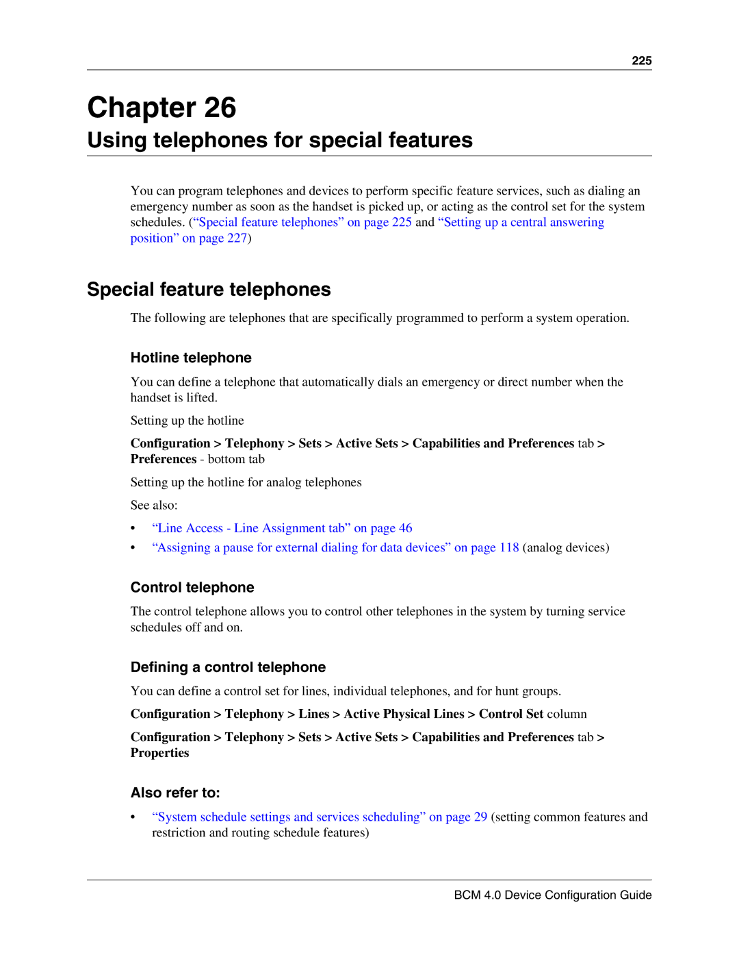 Nortel Networks N0060600 manual Using telephones for special features, Special feature telephones, Hotline telephone 