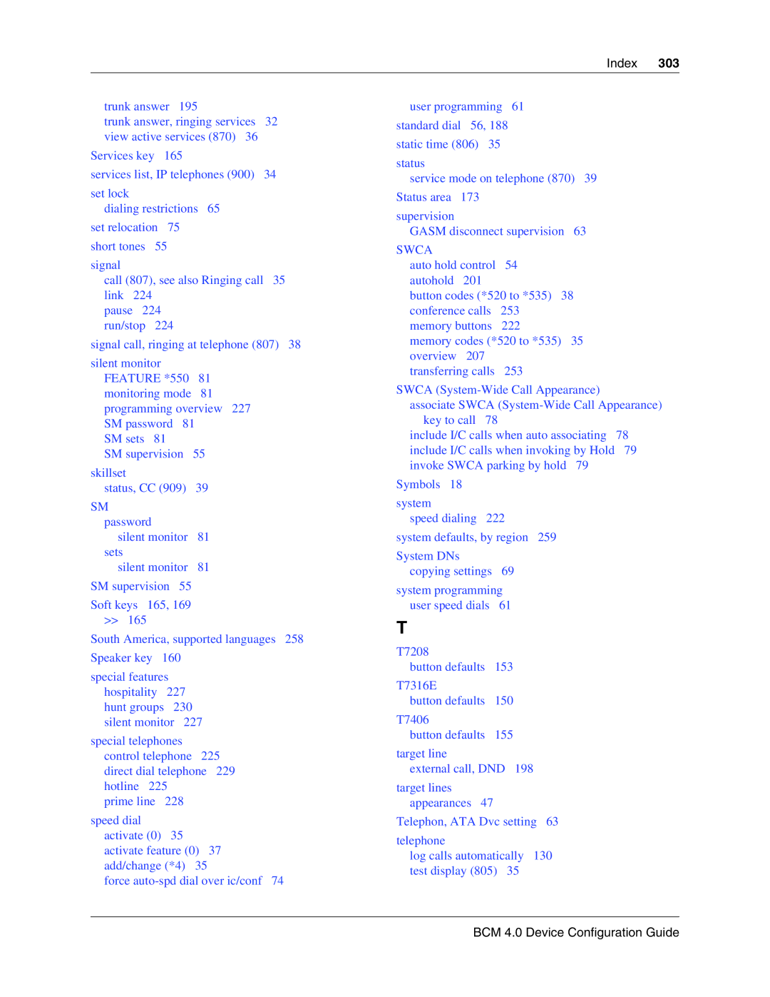 Nortel Networks N0060600 manual Swca 