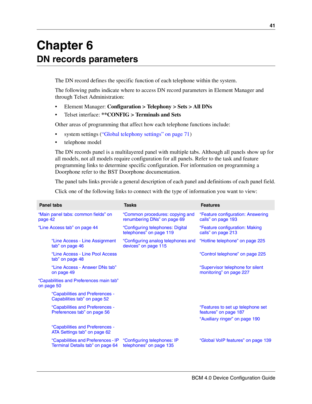 Nortel Networks N0060600 manual DN records parameters, System settings Global telephony settings on 