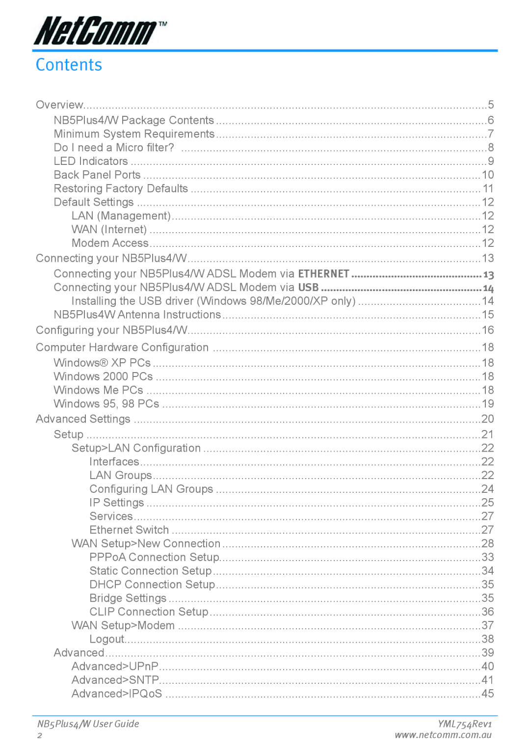 Nortel Networks NB5PLUS4/W manual Contents 