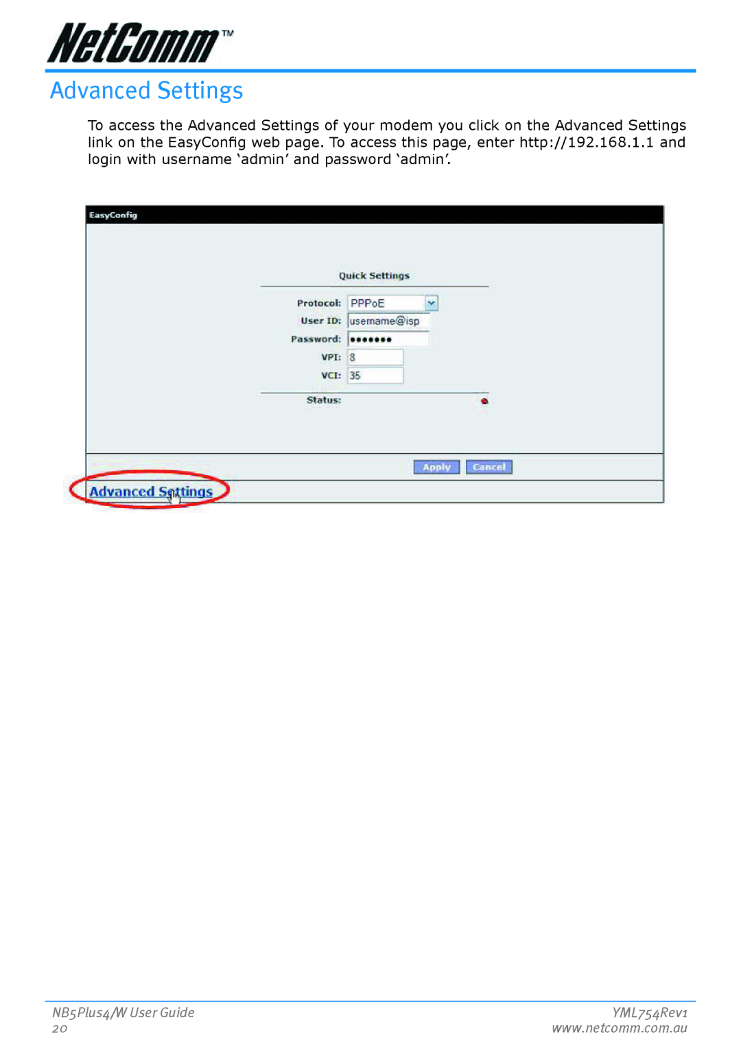 Nortel Networks NB5PLUS4/W manual Advanced Settings 