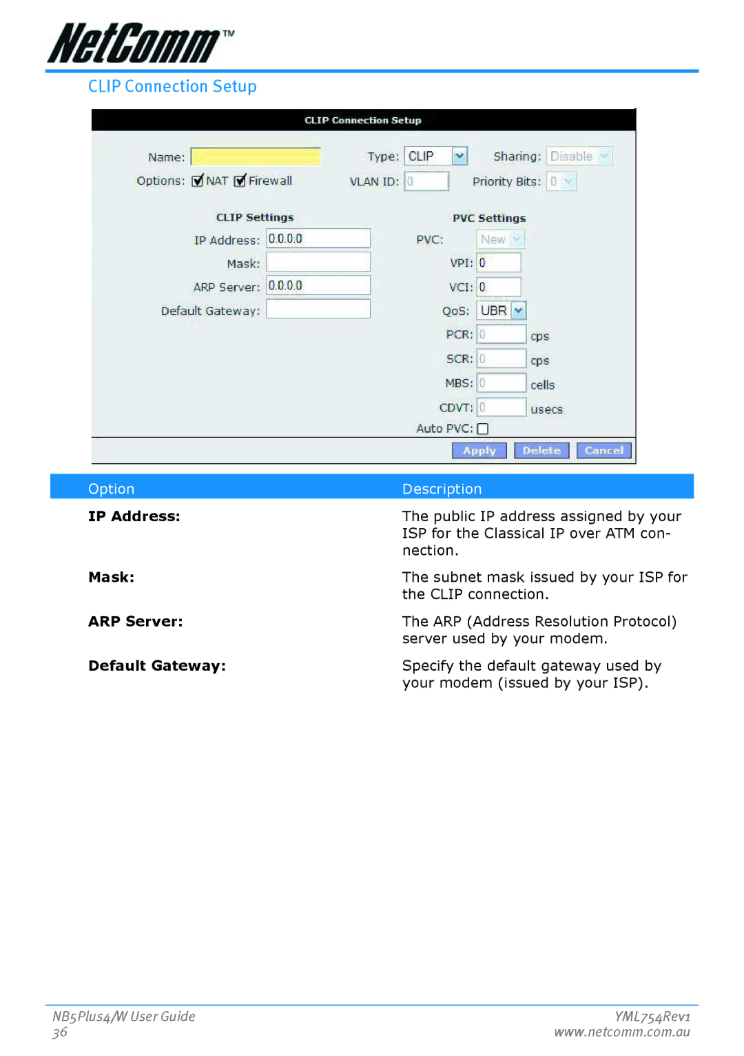 Nortel Networks NB5PLUS4/W manual Clip Connection Setup, ARP Server 