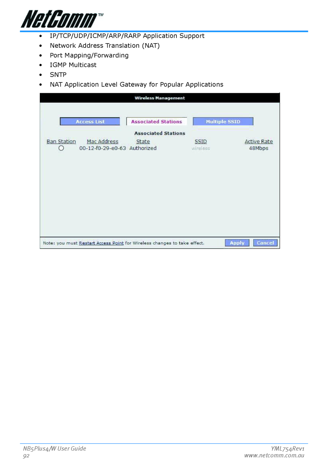 Nortel Networks NB5PLUS4/W manual Sntp, NAT Application Level Gateway for Popular Applications 