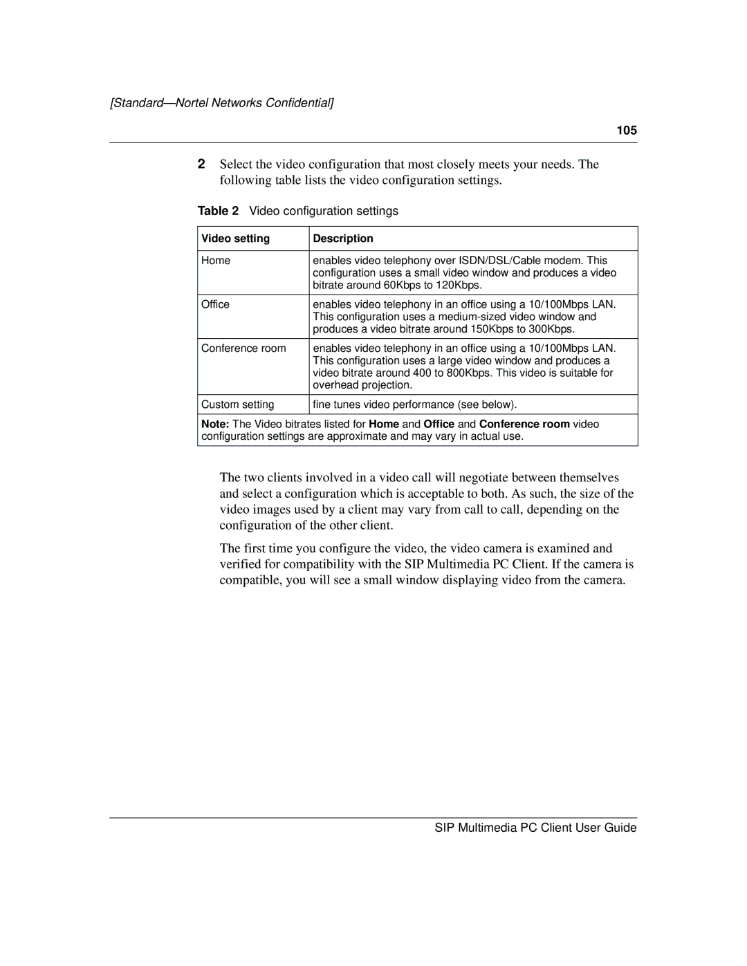 Nortel Networks NN10041-112 manual 105 