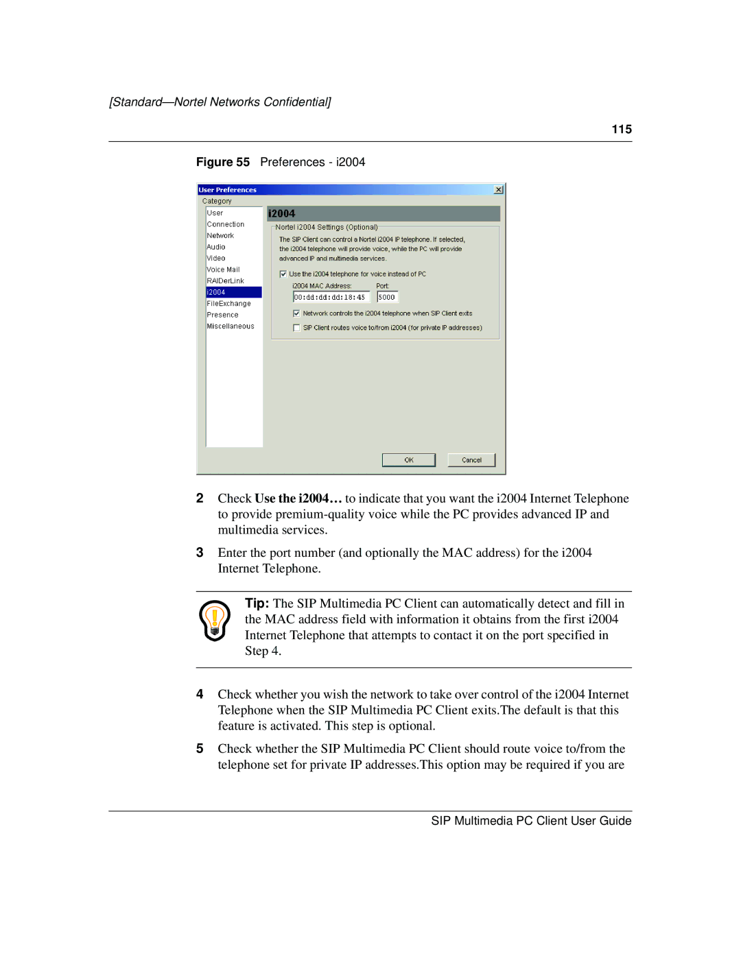 Nortel Networks NN10041-112 manual 115 