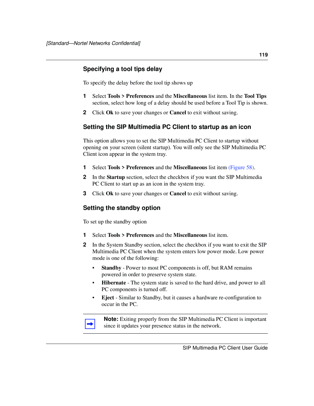 Nortel Networks NN10041-112 manual Specifying a tool tips delay 